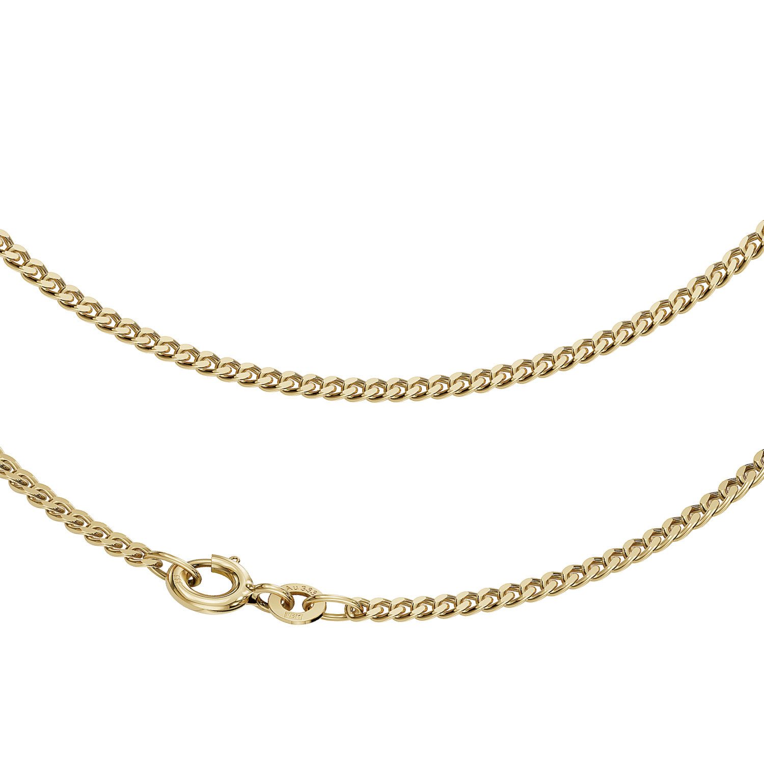 Goldkette JB Collier Panzerkette 2,1 mm 333 Gelbgold 36 - 60 cm