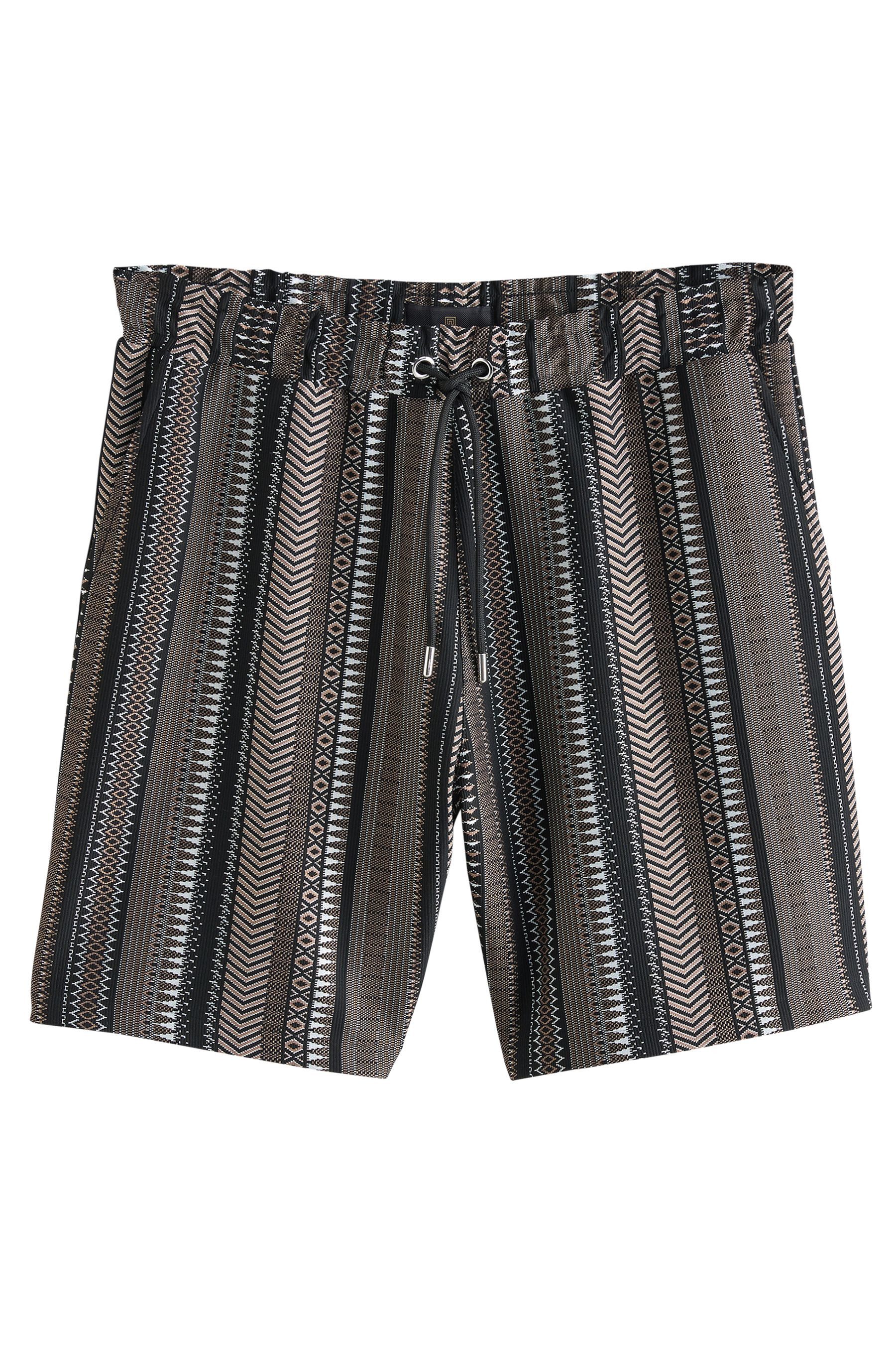 Sweatshorts Jersey-Shorts mit Strukturmuster