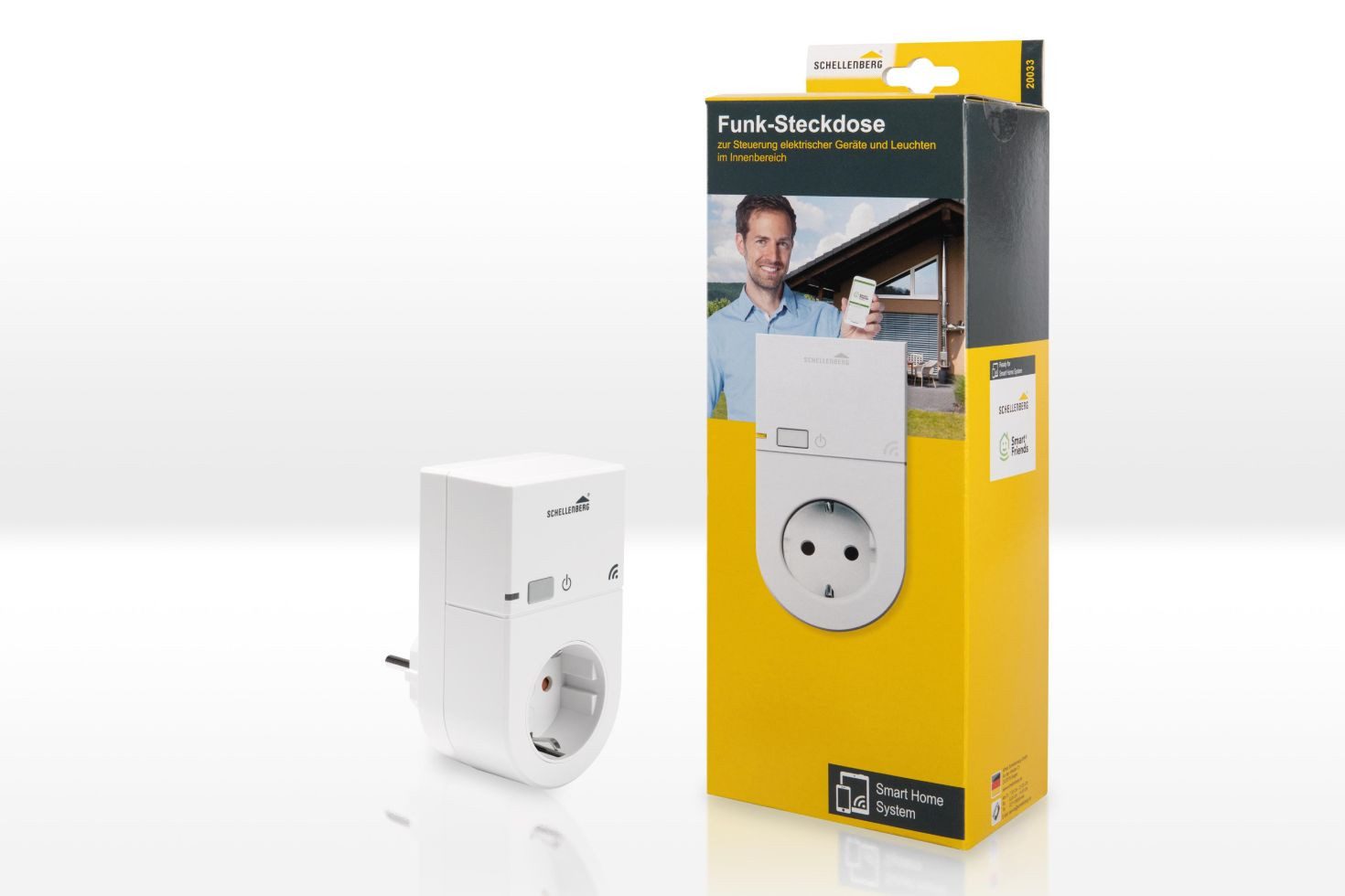 SCHELLENBERG Funk-Steckdose innen weiß Smart-Home Starter-Set