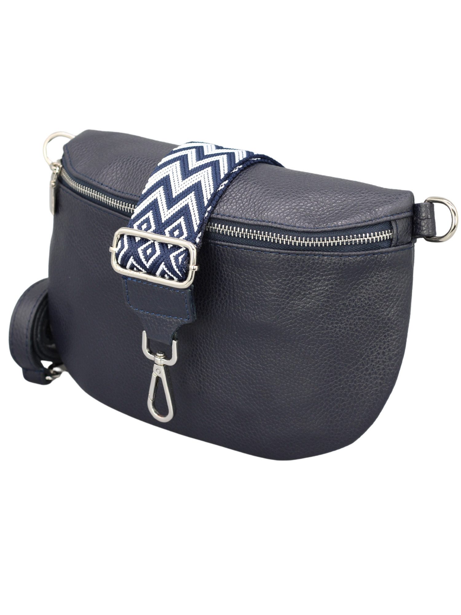 Adel Bags Schultertasche ADA Bauchtasche Damen Leder, mit breiten Gemustert günstig online kaufen