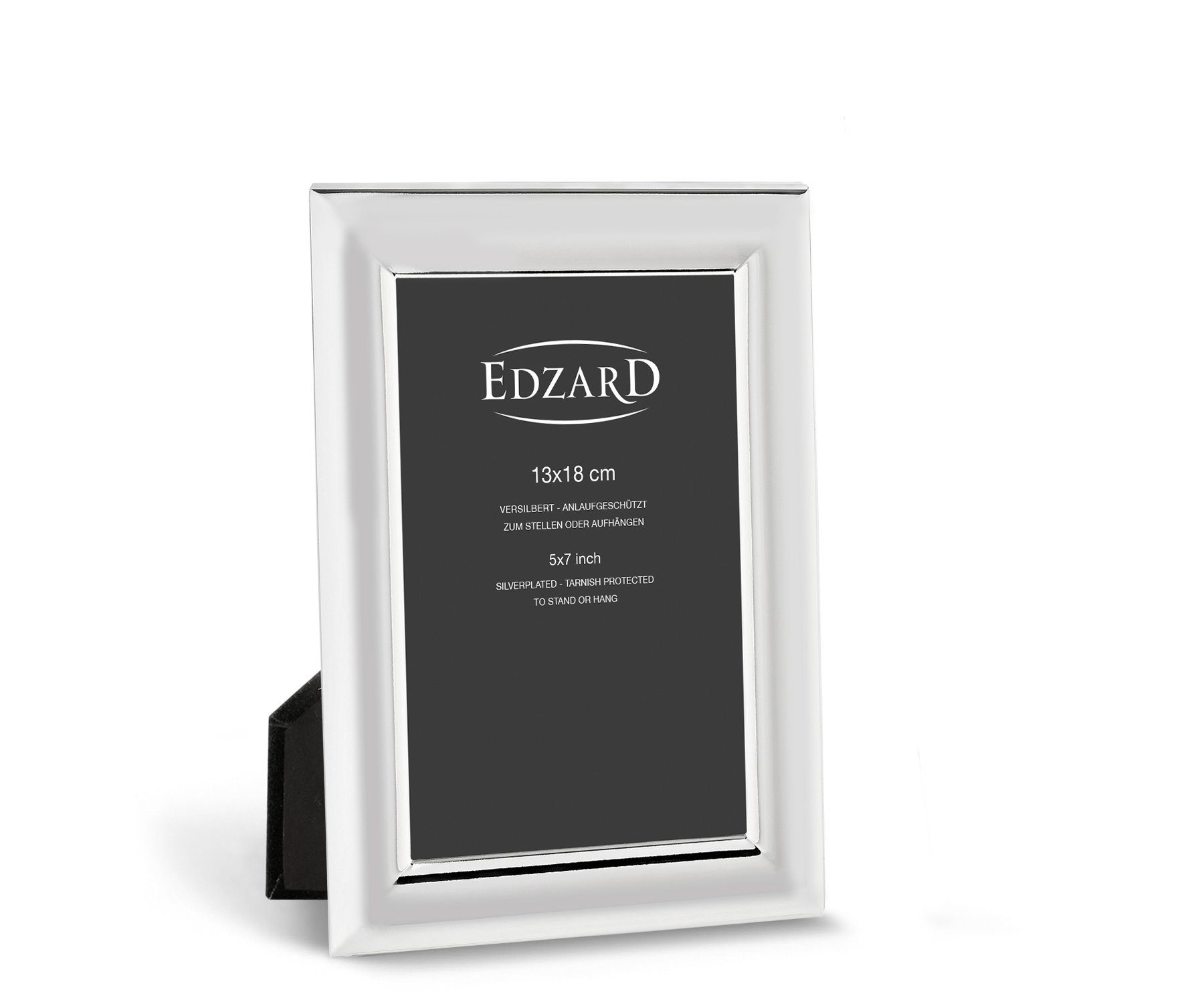 EDZARD Bilderrahmen Telde, für 13x18 cm Foto, edel versilbert & anlaufgeschützt