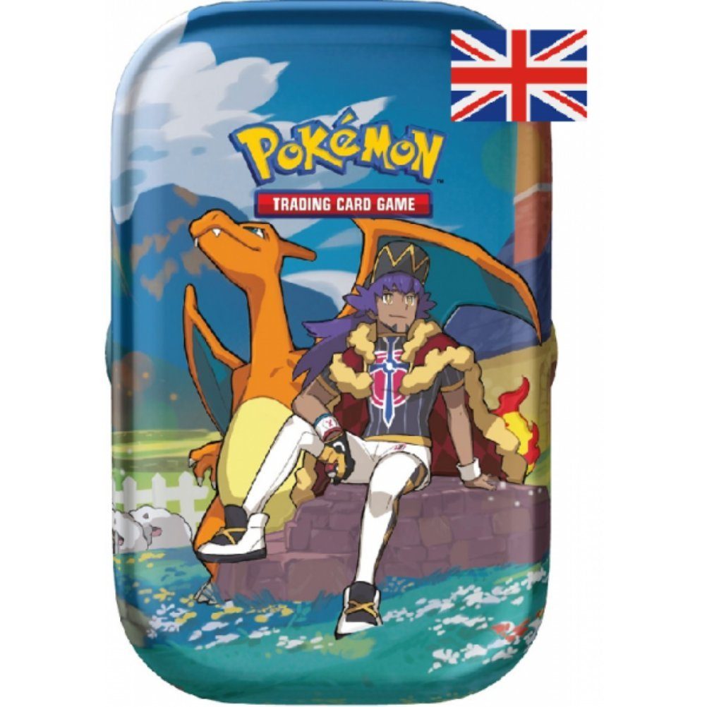 The Pokémon Company International Sammelkarte Pokémon Crown Zenith: Leon & Charizard Mini Tin, (englisch) - 2 Booster Packs