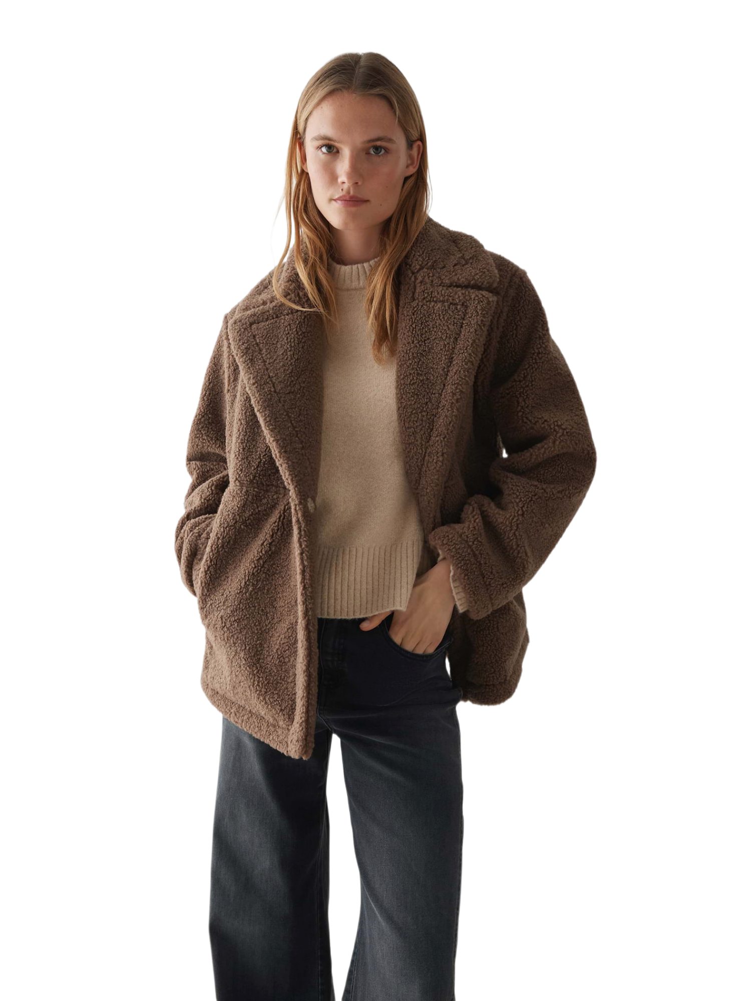 Winterjacke HENOLA in Lammfell Optik