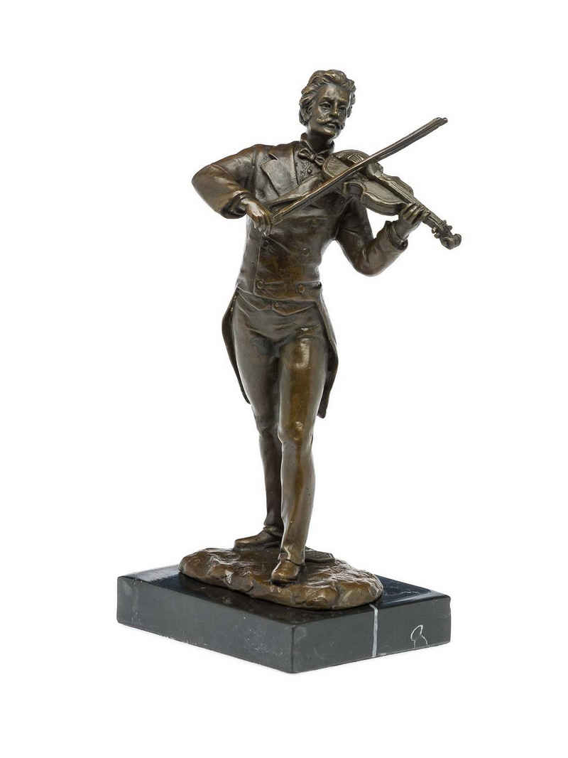 Aubaho Skulptur Bronzeskulptur Johann Strauss Komponist Figur Bronze Kapellmeister Gei