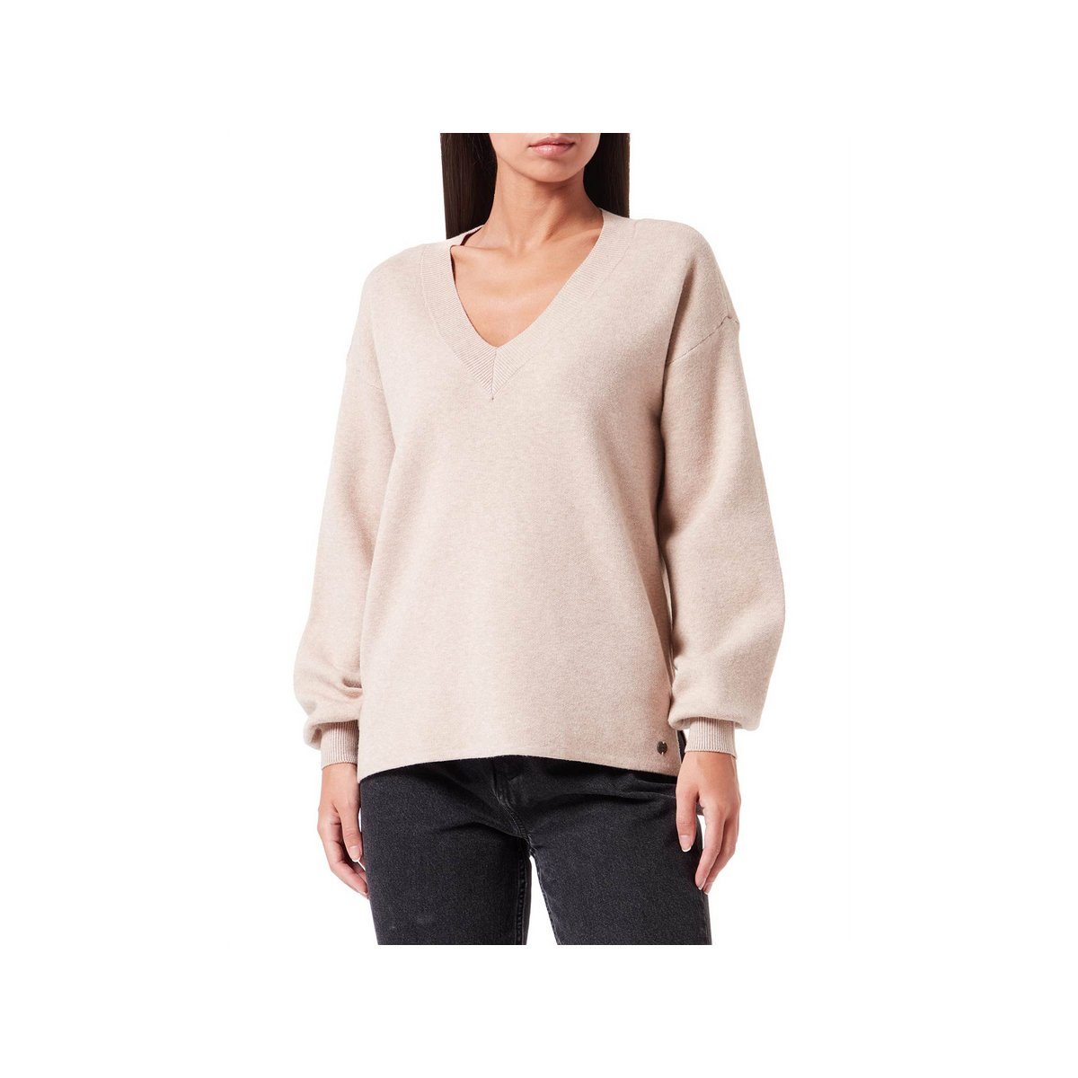 Garcia weiß Longpullover (1-tlg)