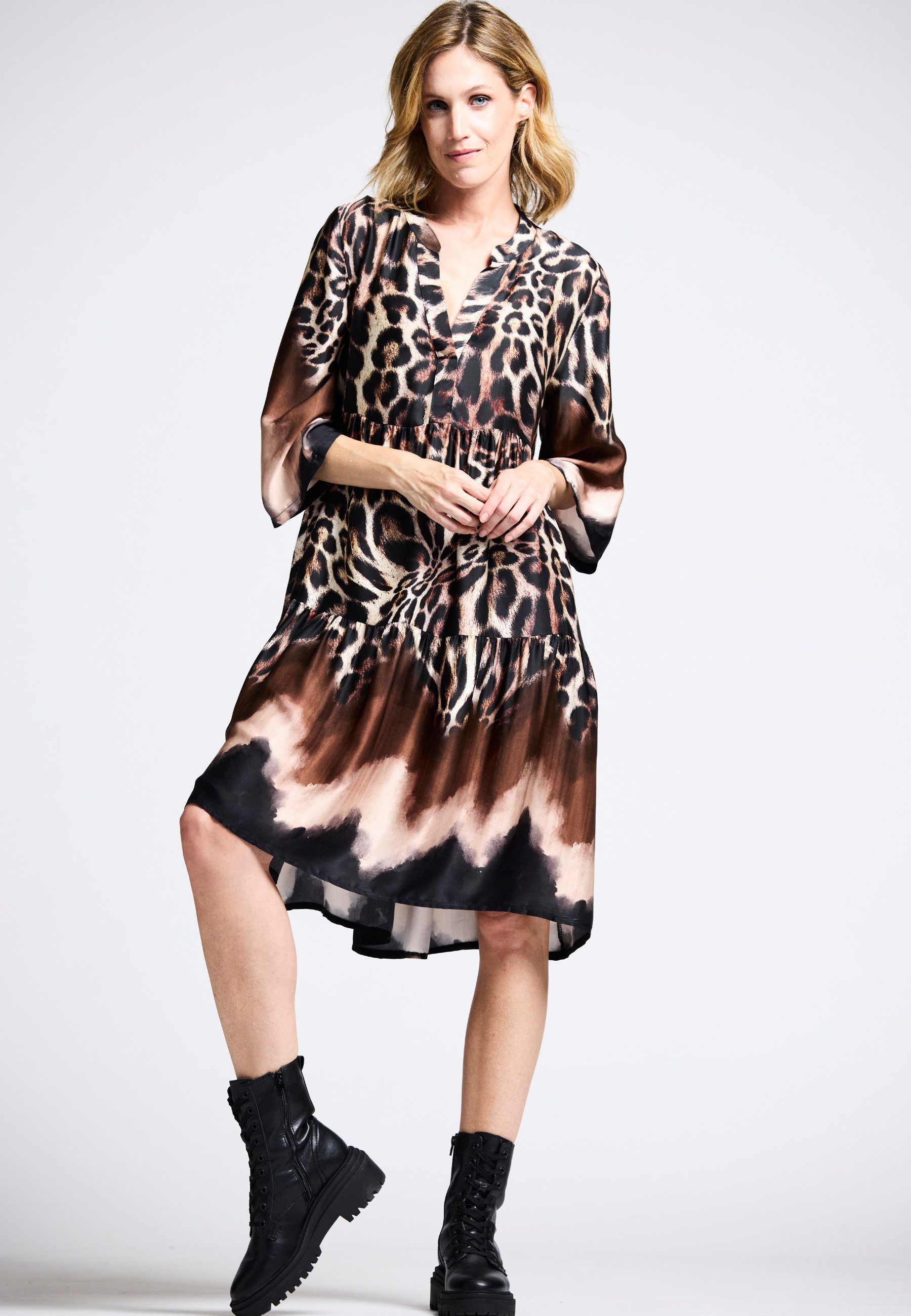 Andijamo-Fashion Tunikakleid WILD GLAM Bordure