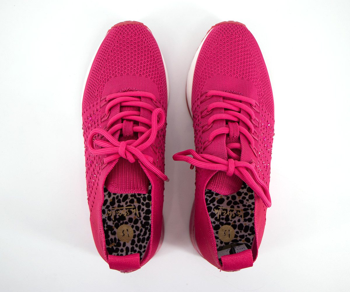 La Strada La Strada Damen Sneaker Fuchsia Knitted Stones - 2112649-4532 Sneaker