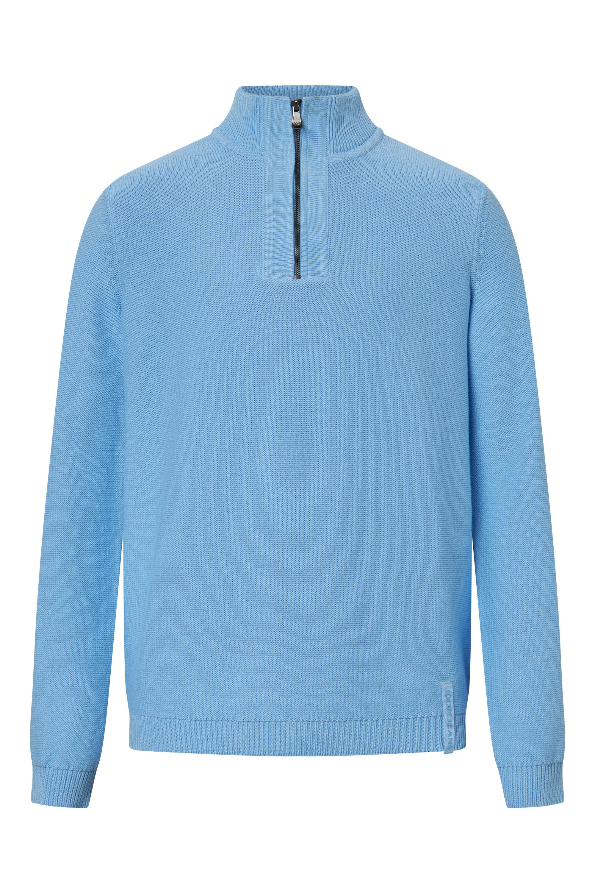 Joop Jeans Stehkragenpullover Paulin Metallreißverschluss, elastischem günstig online kaufen