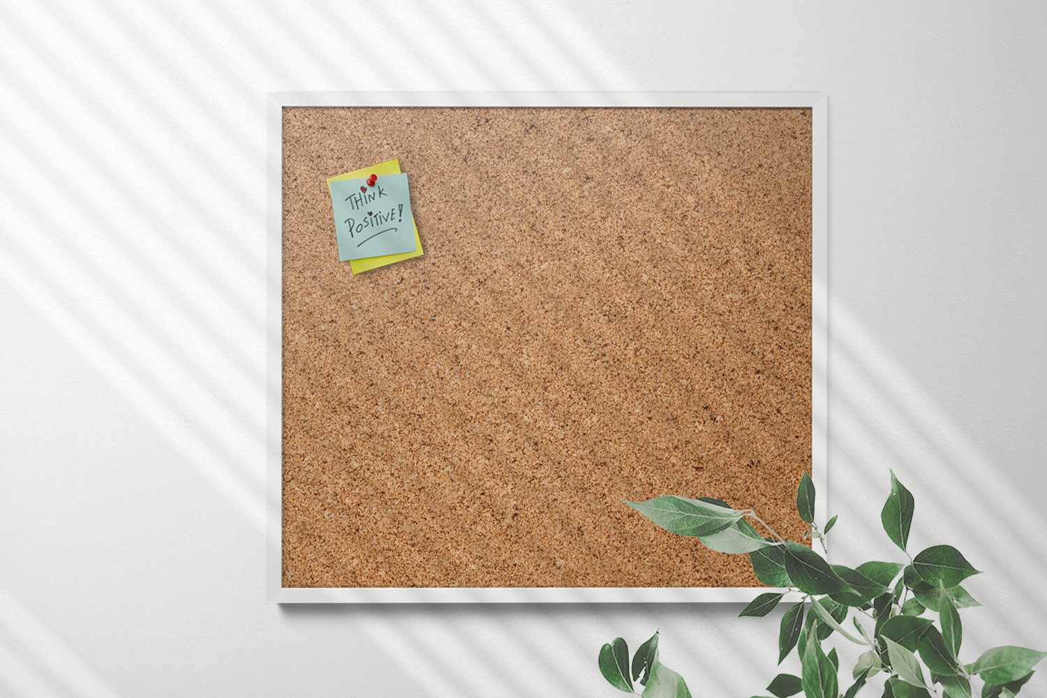 Tulup Pinnwand Memoboard Korktafel mit robustem Rahmen + Holz-Reißnägel
