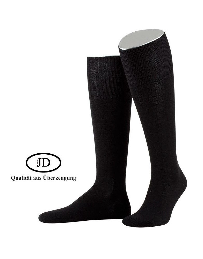 JD Kniestrümpfe Businesstrumpf (Merino-Schurwolle) - schwarz