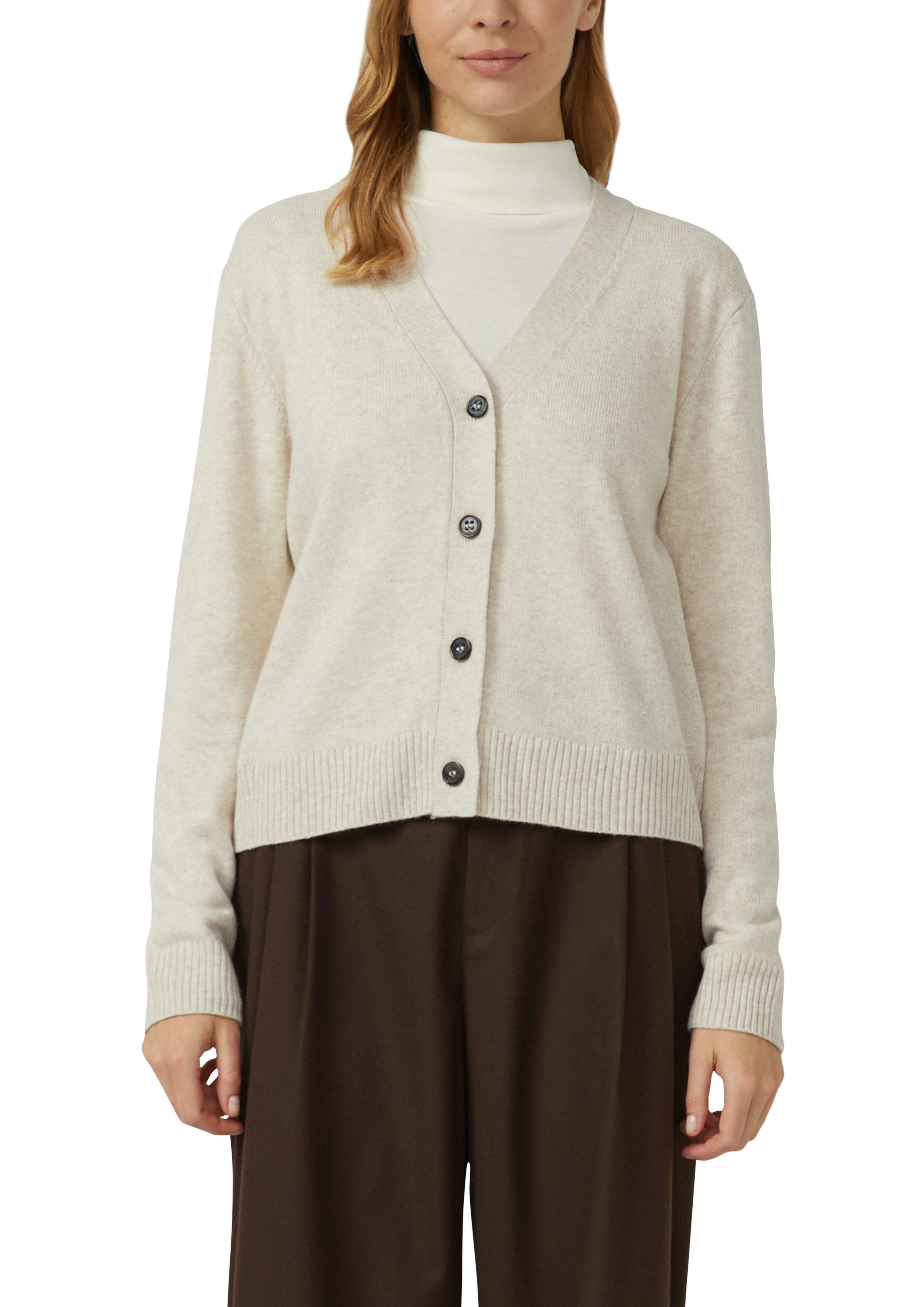 s.Oliver Strickjacke mit V-Ausschnitt und Knopfleiste