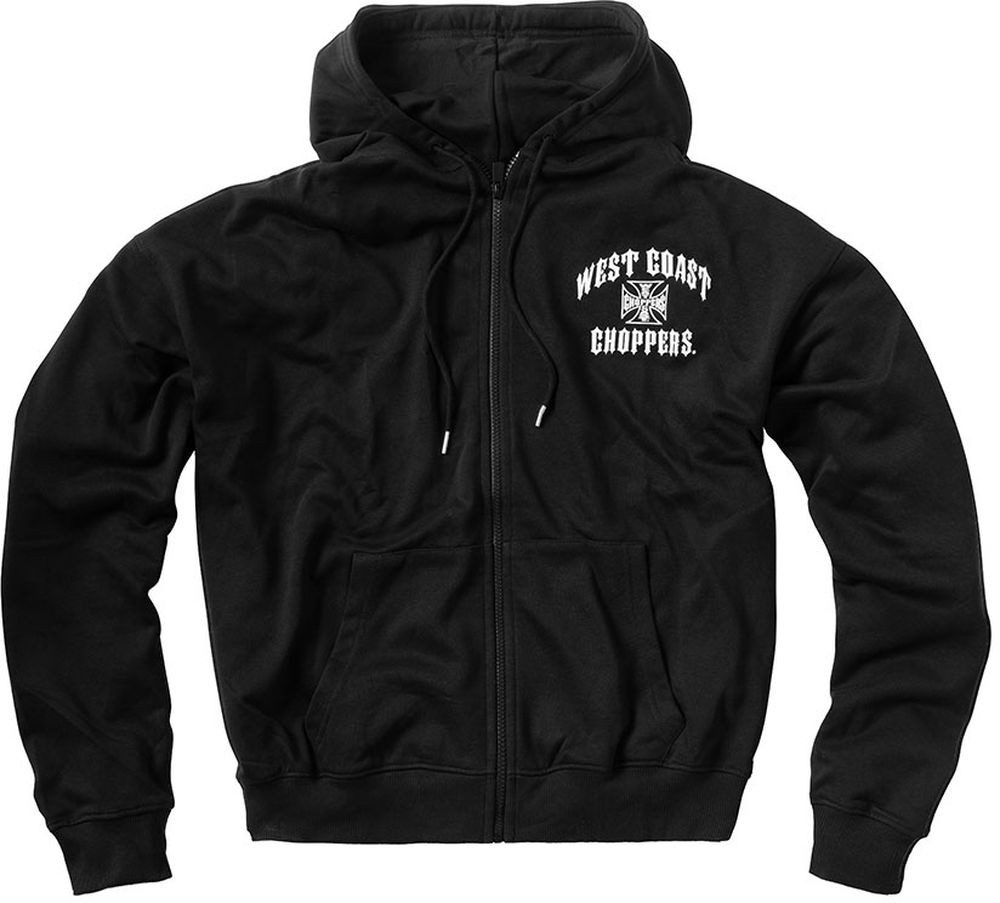West Coast Choppers Hoodie Iron Oversized Zip Hoody