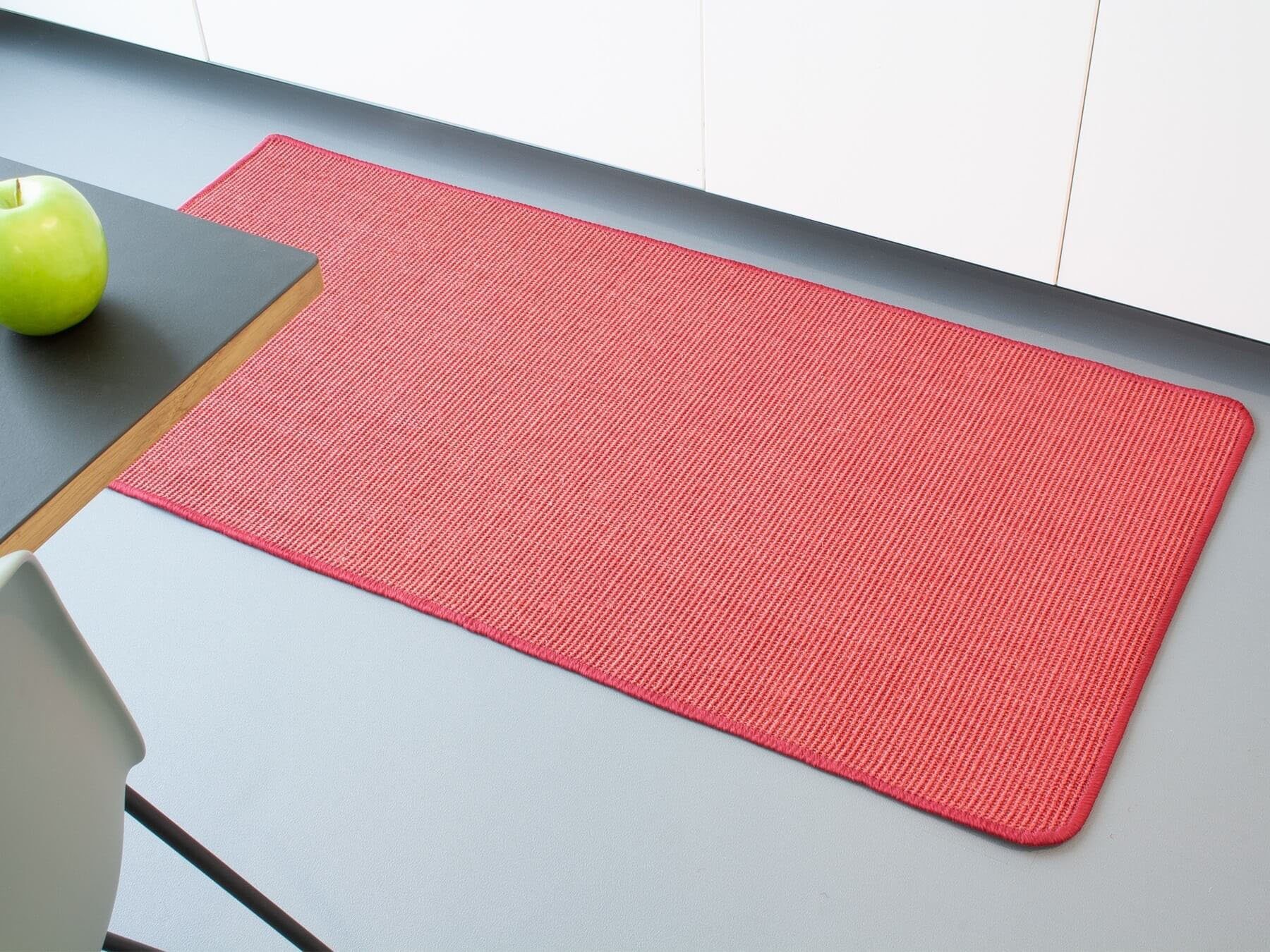 Küchenläufer SISAL, 6 Textil, Obermaterial: Höhe: mm, rot rutschhemmend, in Primaflor-Ideen 100% rechteckig, Sisal, Küche