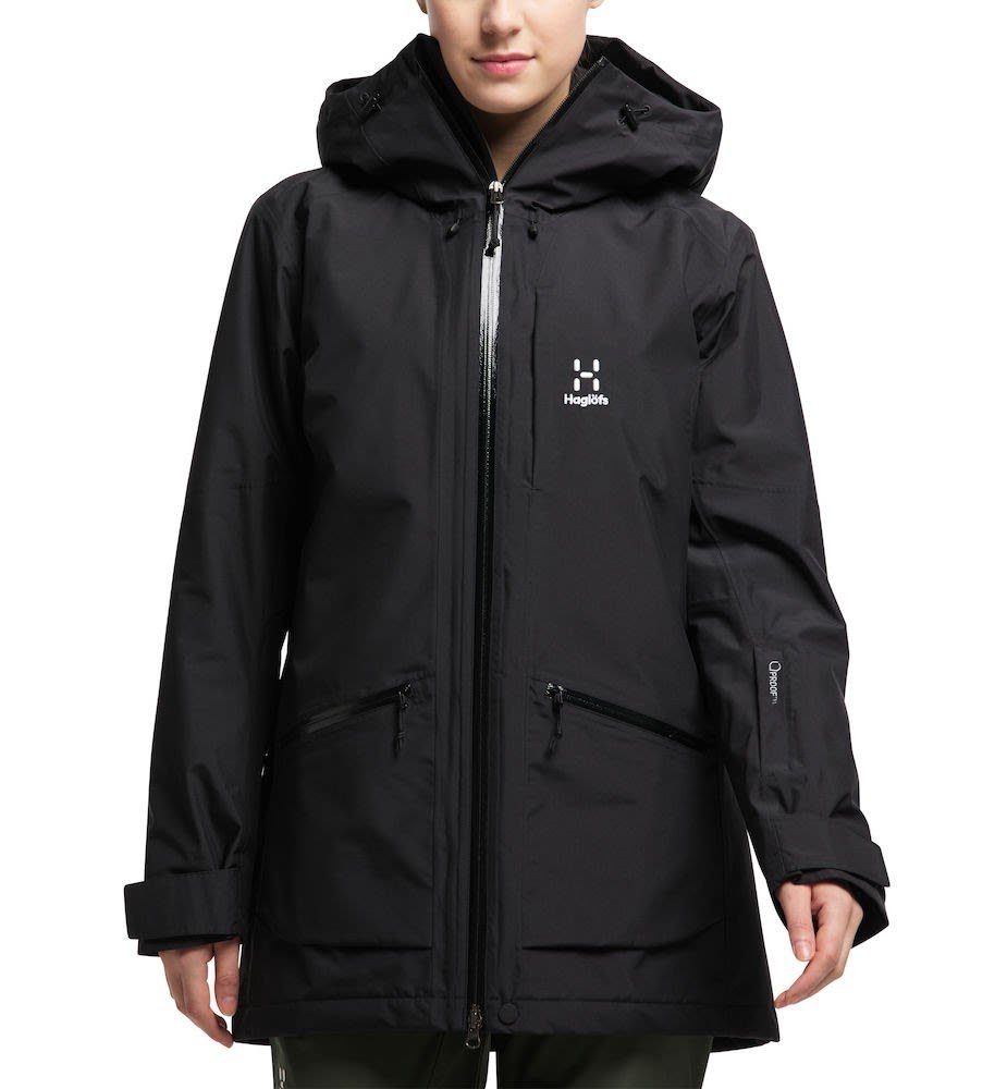 Insulated Haglöfs Black Parka True Parka Haglöfs W Lumi Parka Damen