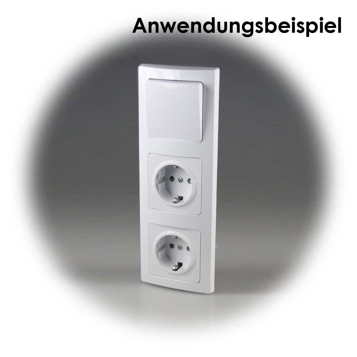 ChiliTec DELPHI Set "Einfamilienhaus", 94-teilig, weiß Unterputzschalter