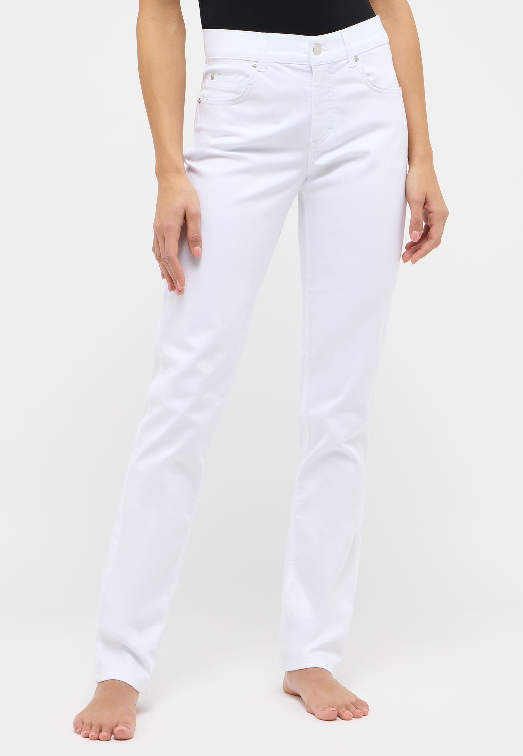 ANGELS Straight-Jeans Джинсы Cici mit Organic Cotton mit Label-Applikationen