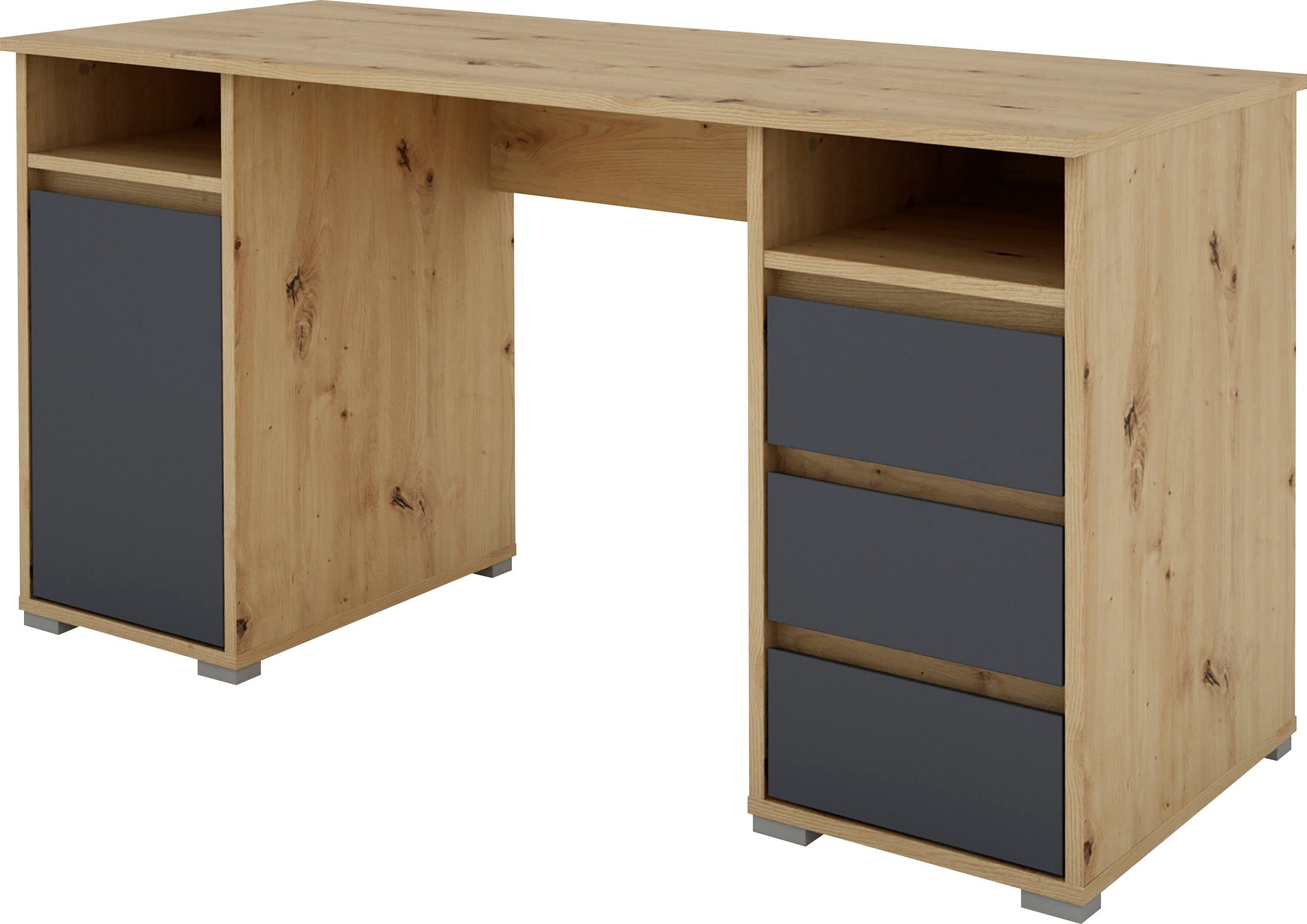 byLIVING Schreibtisch Lobo, Breite 138 cm, Computertisch mit Schubladen, im modernen Design