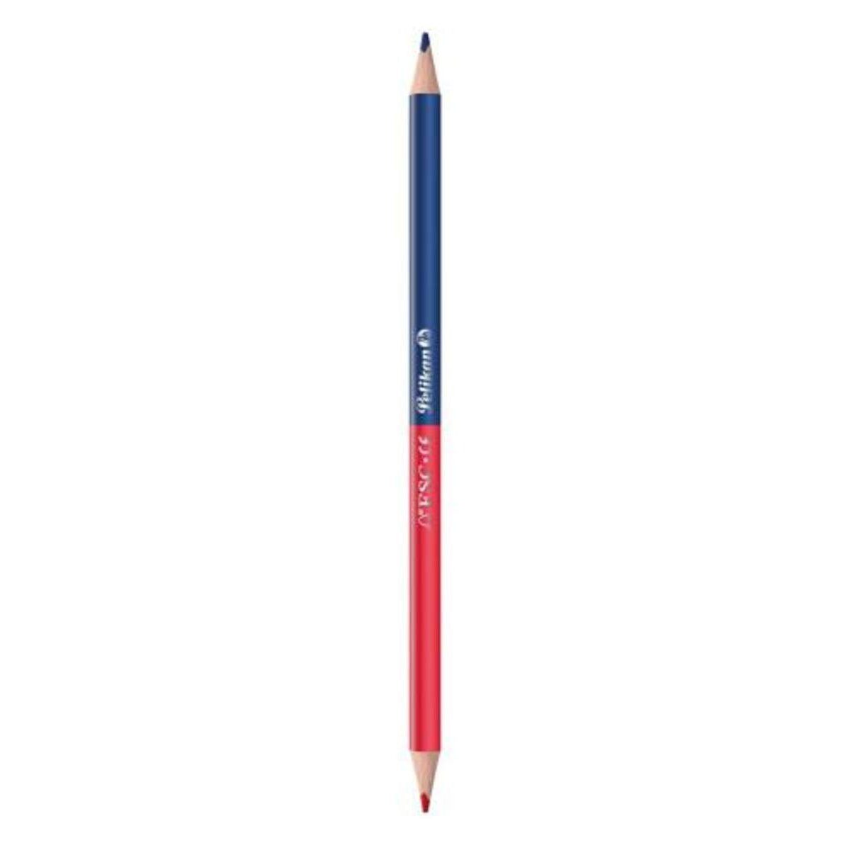 Pelikan Buntstift Pelikan 2-Farb Buntstift FSC100% dreikant Rot & Blau, dünn