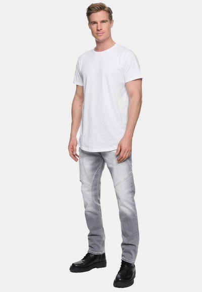Rusty Neal Straight-Jeans NISHO mit trendigen Used-Details