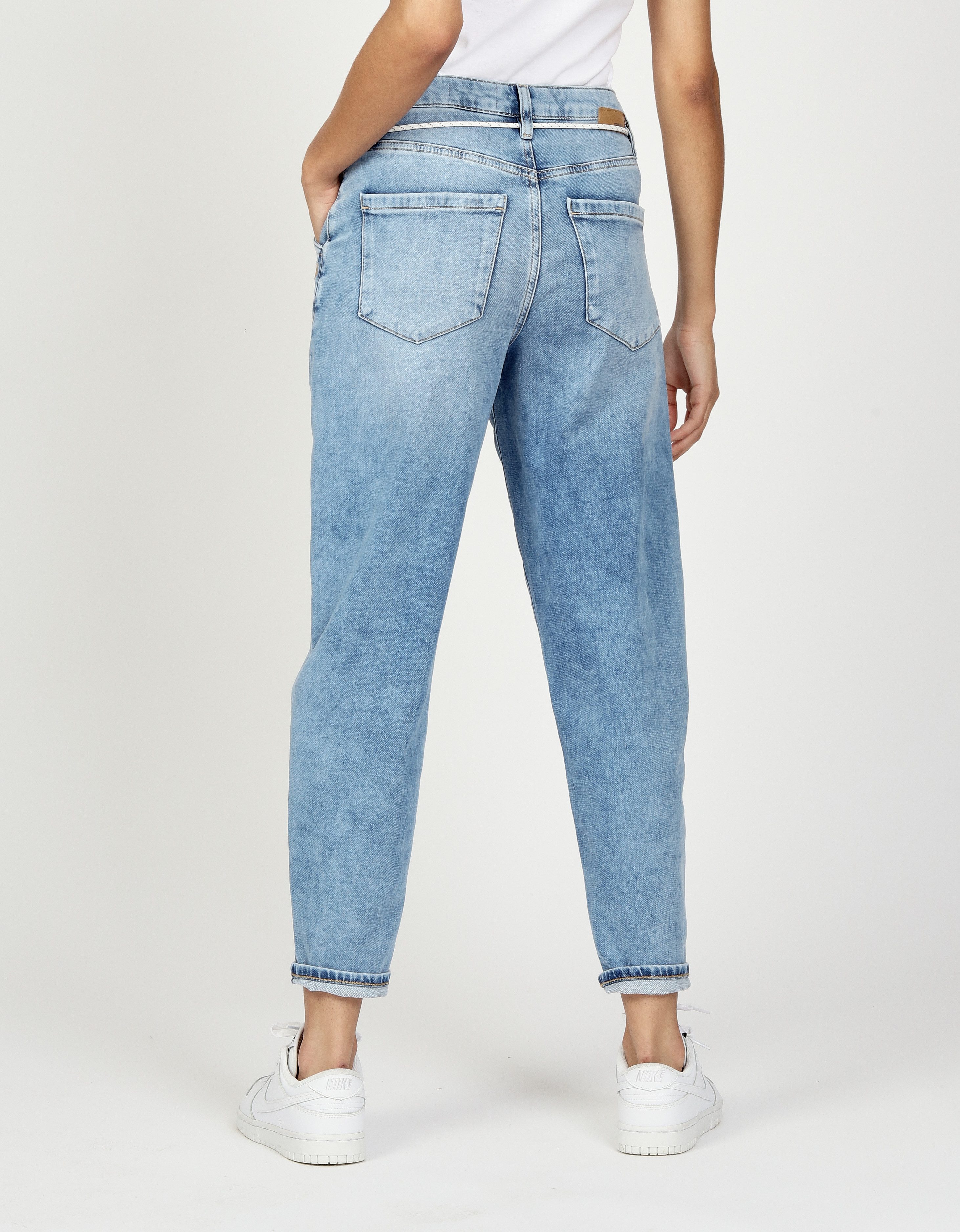 GANG 5-Pocket-Jeans 94VIA JOGGER mit Kordel-Gürtel und O-Shape günstig online kaufen