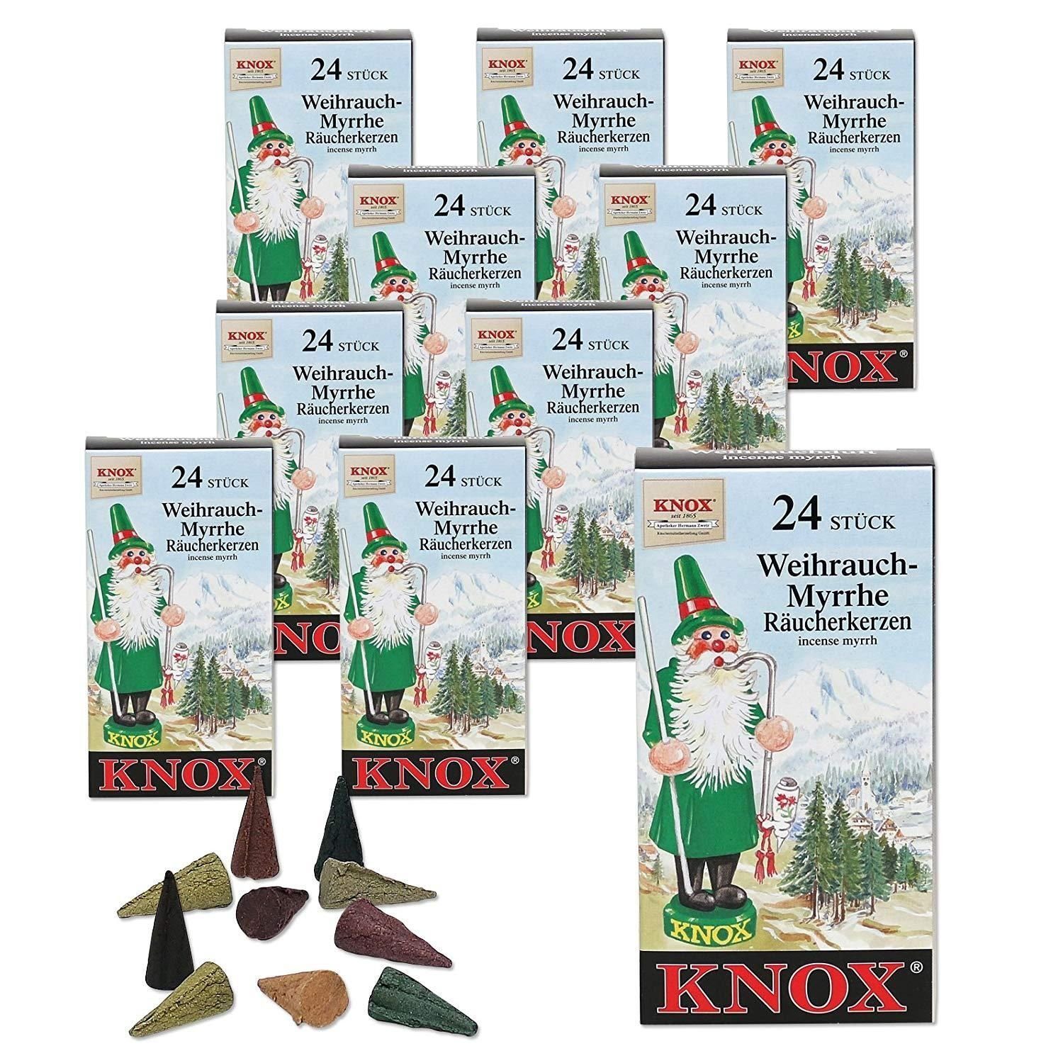 KNOX Duftkerze 10 Päckchen Räucherkerzen- Weihrauch - 24er Packung günstig online kaufen