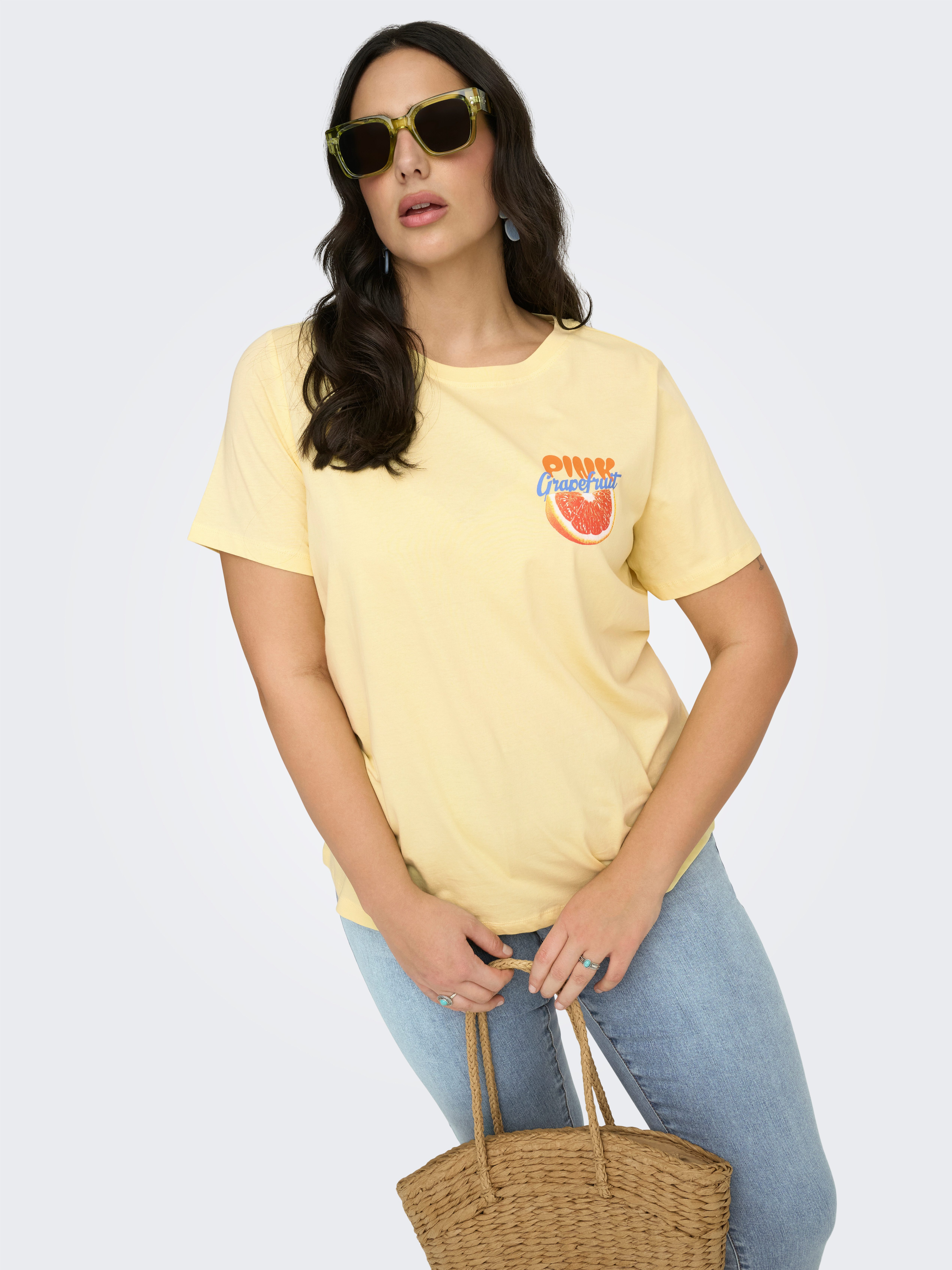 ONLY CARMAKOMA Kurzarmshirt CARBOLETTE LIFE REG S/S TOP BOX JRS