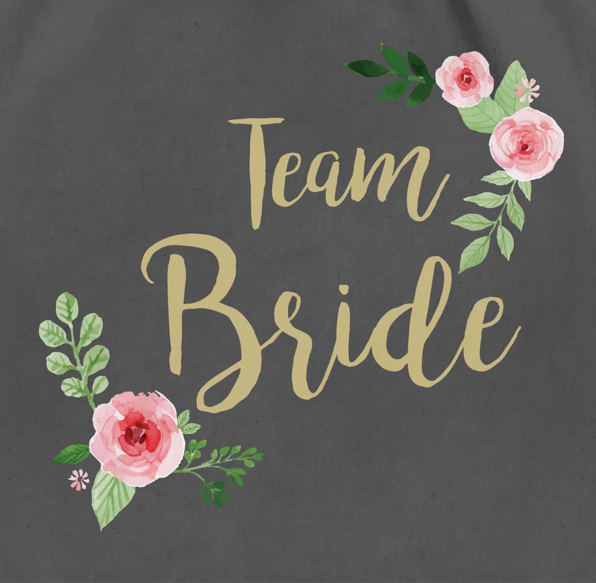 Shirtracer Turnbeutel Team Bride I Crew Bride Tribe, JGA Junggesellenabschied Frauen