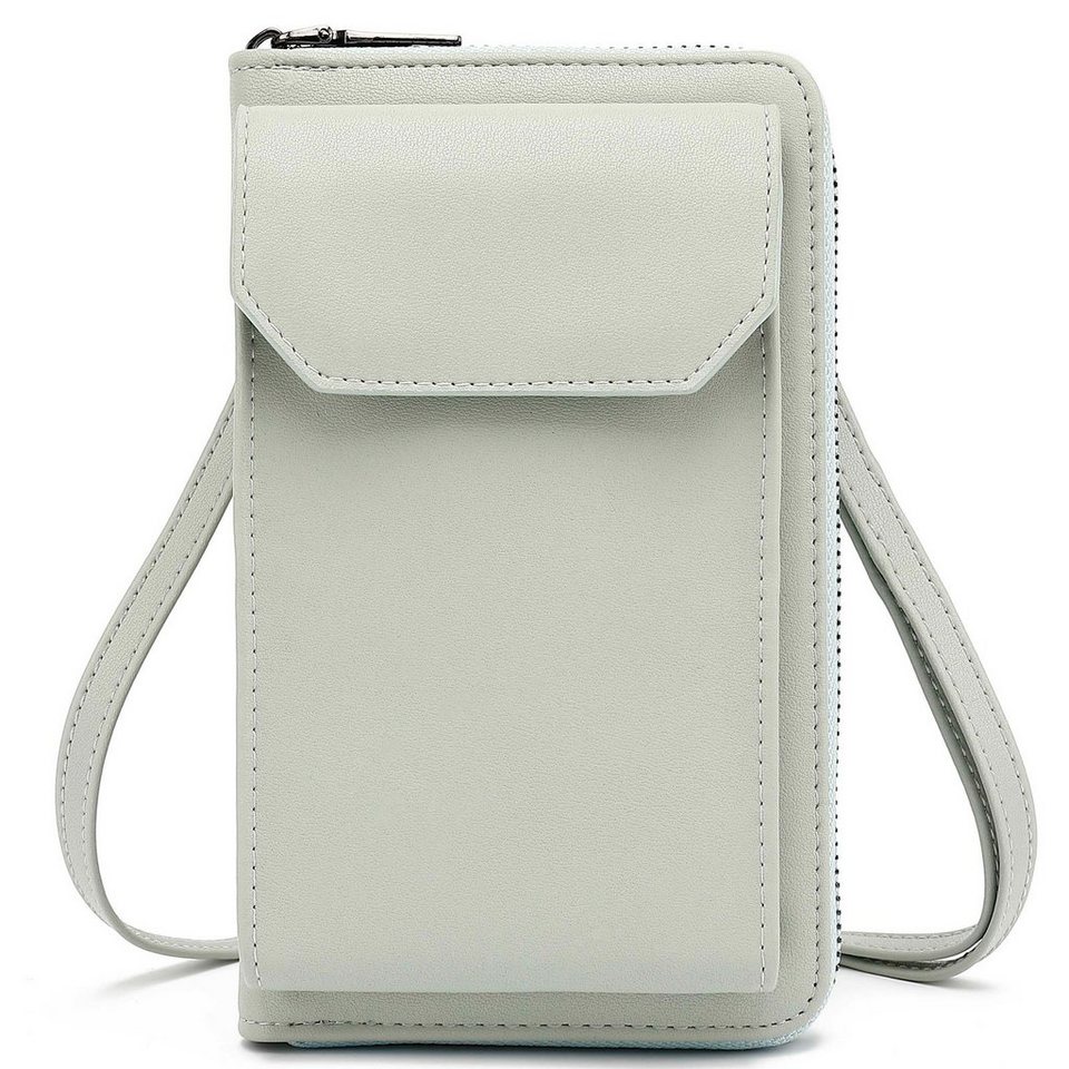 Premium Damen Crossbody Leder Handtasche Umhängetasche Geldbörse RFID Schutz