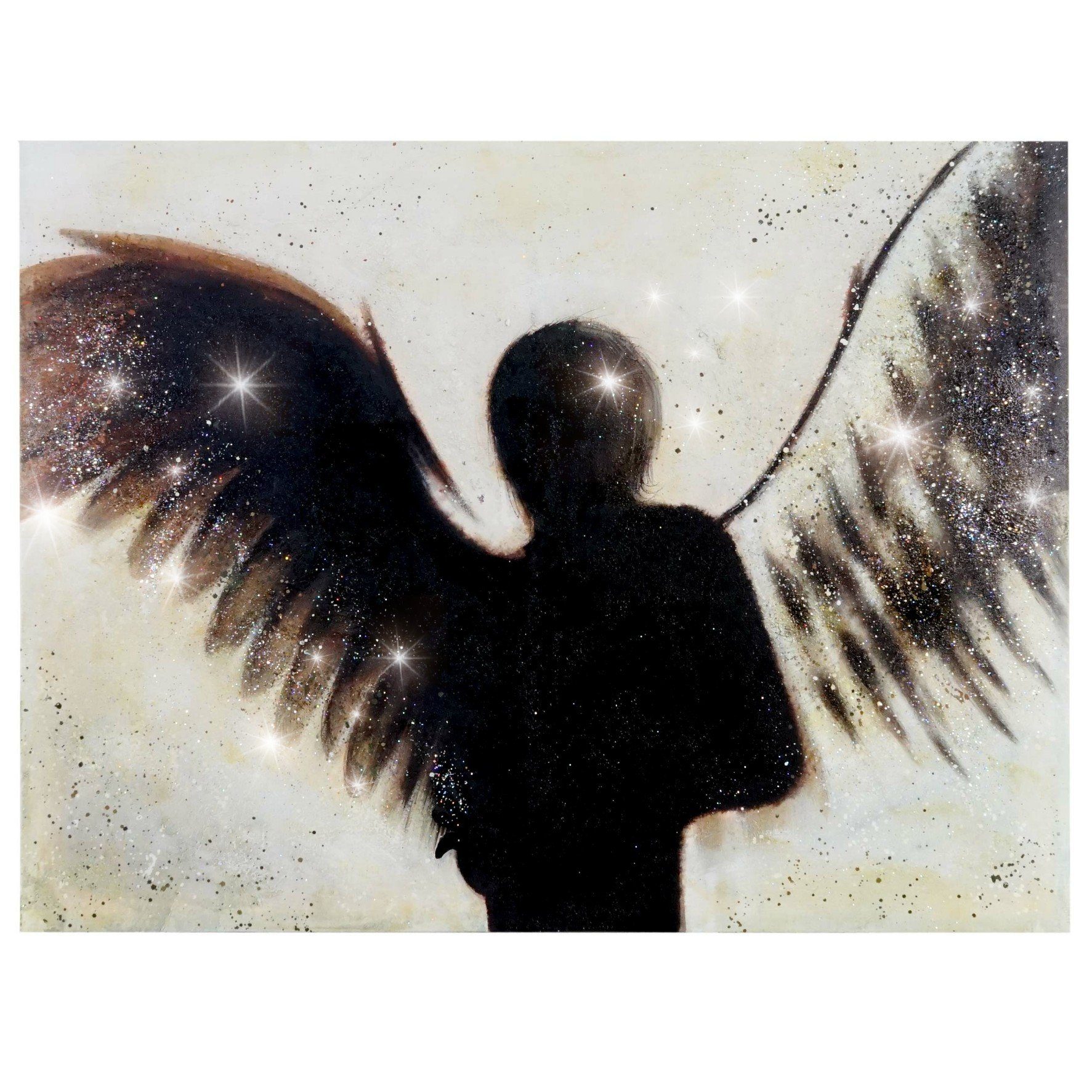 MCW Ölgemälde Wandbild Engel, Engel, Hohe Qualität, Jedes Bild ein Unikat, Ölfarben