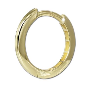 GoldDream Paar Creolen GoldDream Creole Shine 15mm Ohrring Gold (Creolen), Damen Creolen Shine aus 333 Gelbgold - 8 Karat, Farbe: gold