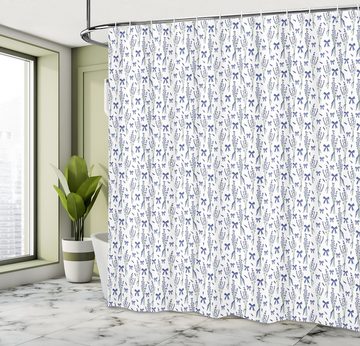Abakuhaus Duschvorhang Moderner Digitaldruck mit 12 Haken auf Stoff Wasser Resistent Breite 175 cm, Höhe 180 cm, Floral Lavendel Blumen Strauß