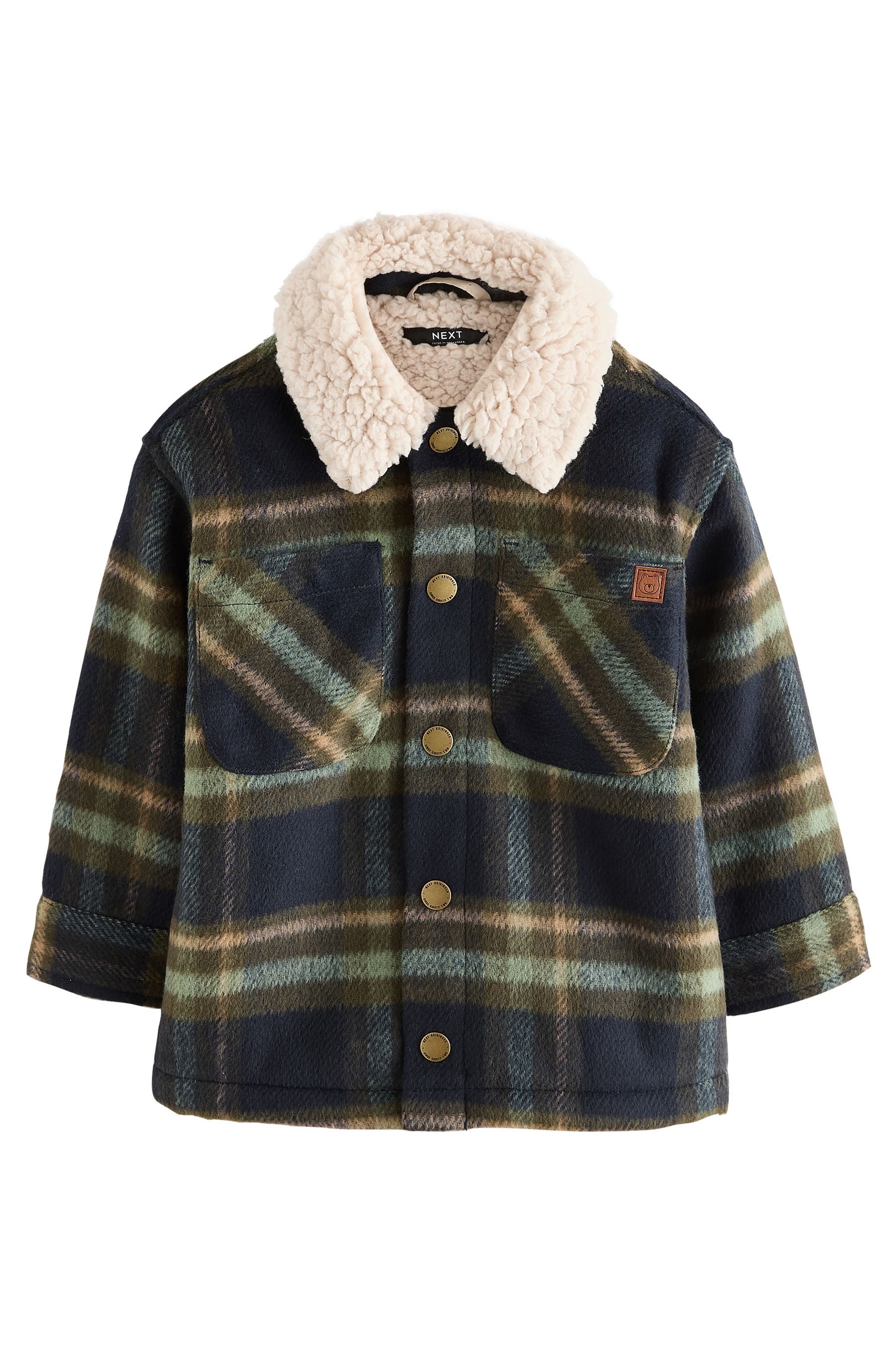 Next Hemdjacke Hemdjacke mit Teddyfellfutter (1-St)