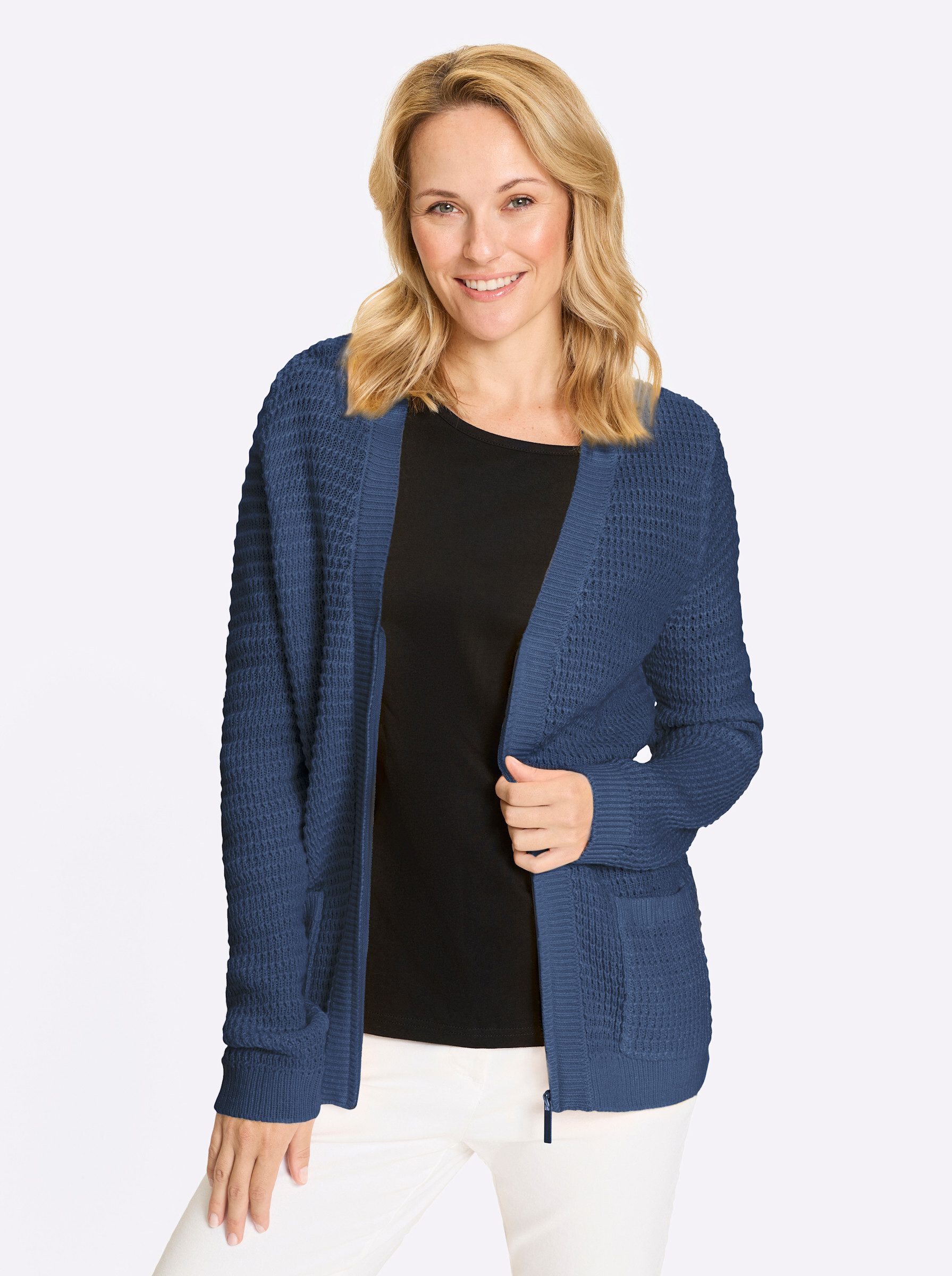 Sieh an! Strickjacke Cardigan Langarm günstig online kaufen