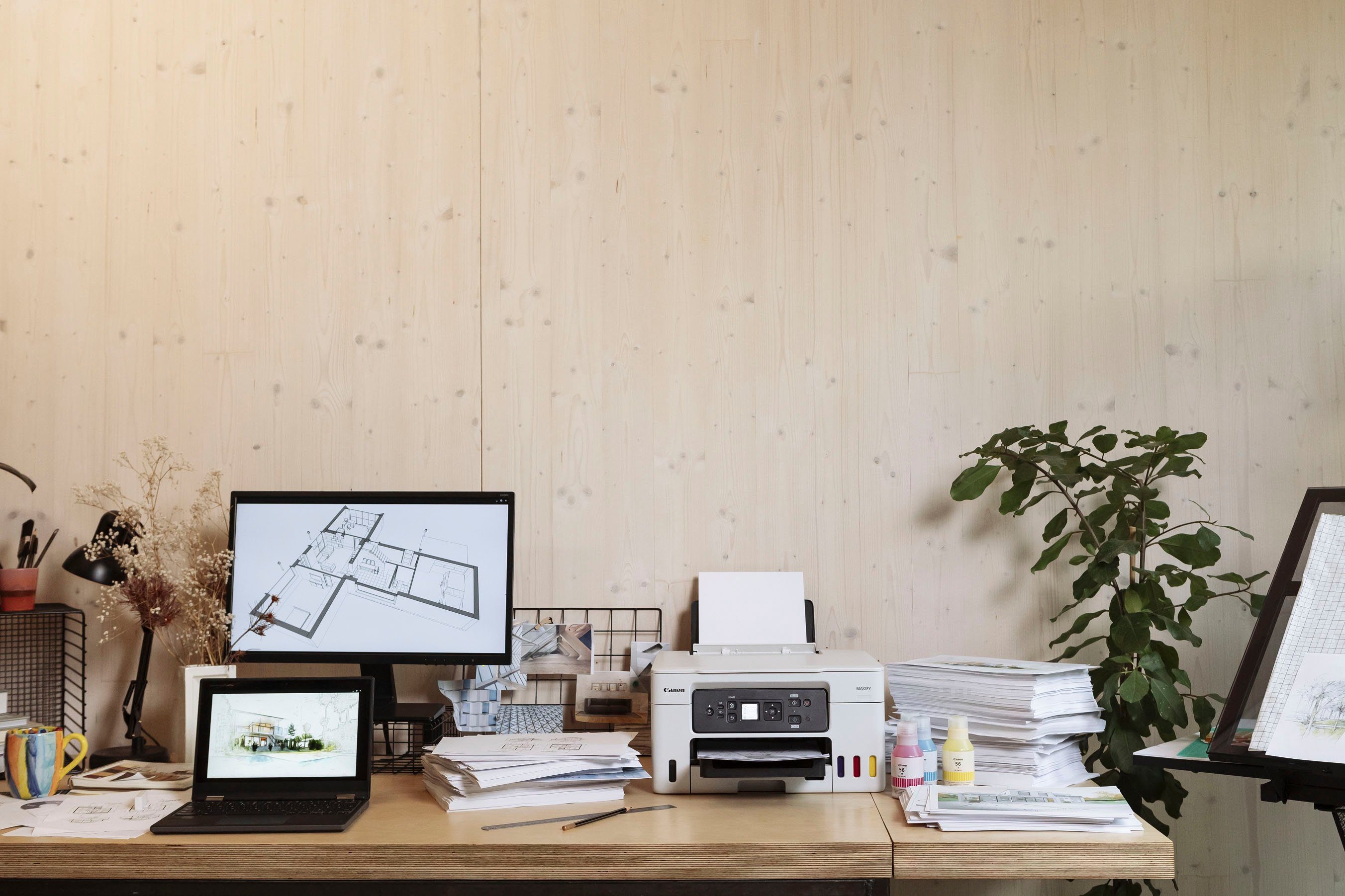 Canon MAXIFY GX3050 Multifunktionsdrucker, (WLAN (Wi-Fi), 3in1 Tintenstrahl-Multifunktionsgerät mit extrem niedrigen Druckkosten)