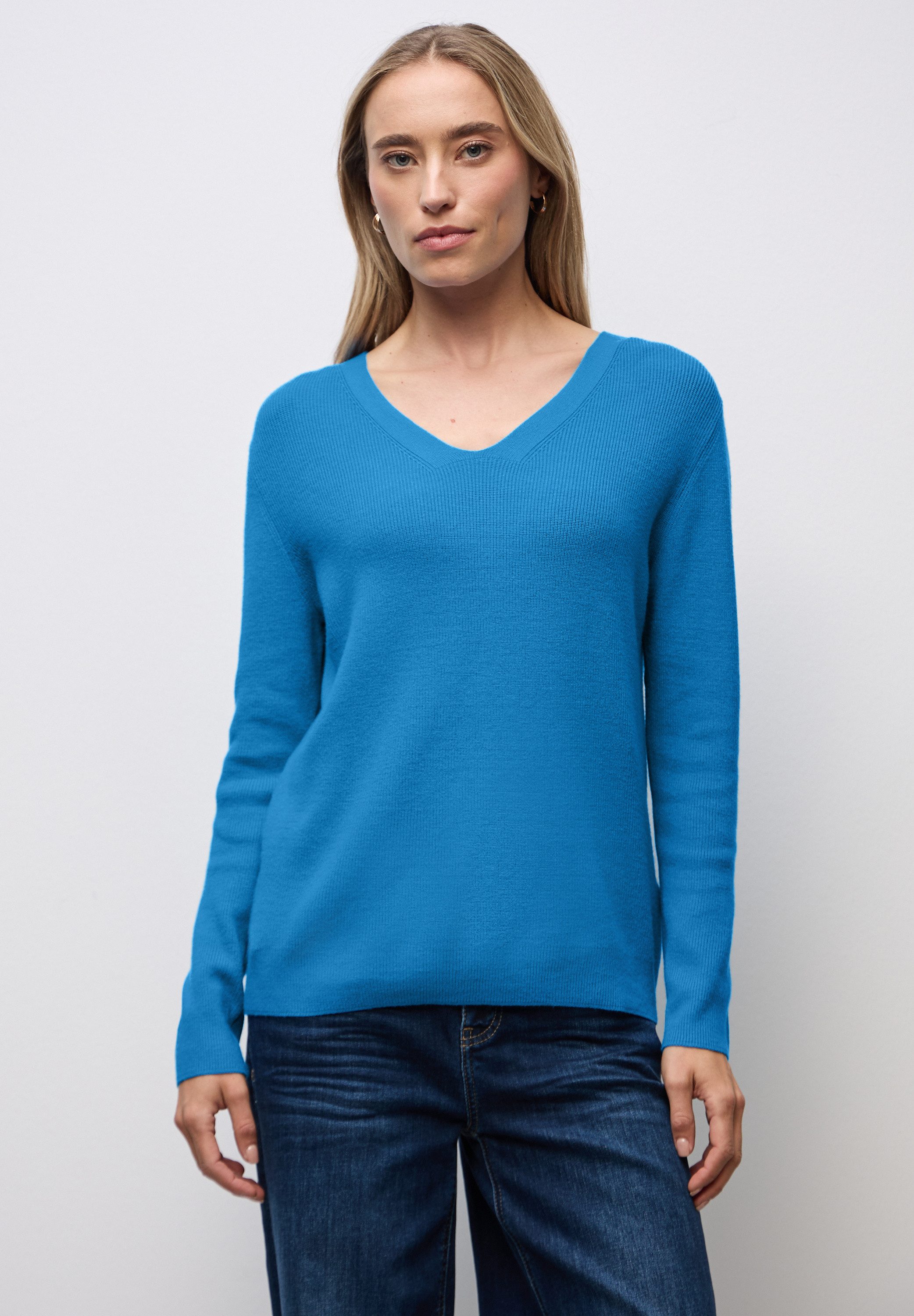 STREET ONE Strickpullover aus softem Materialmix