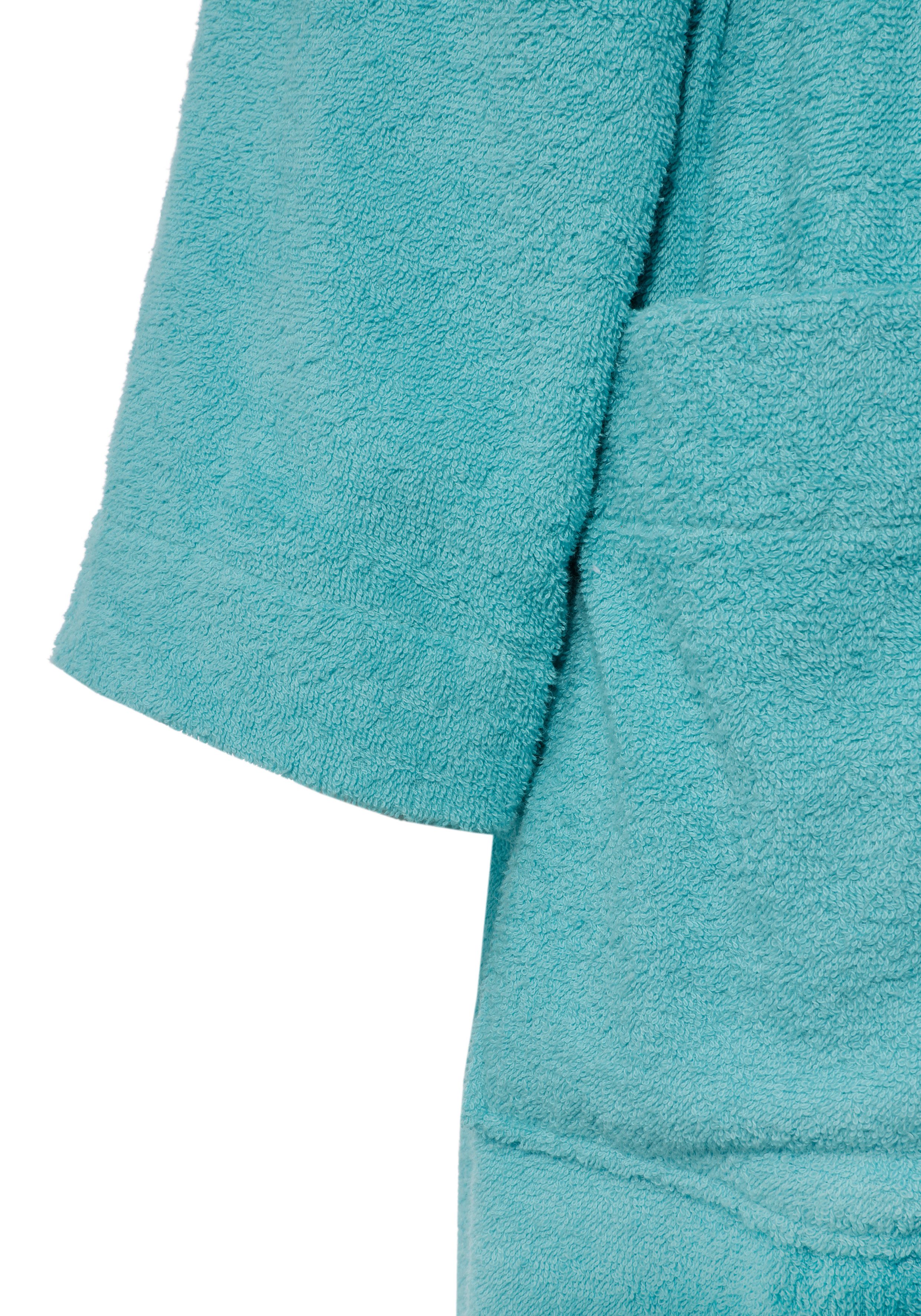 my home Unisex-Bademantel Anna, ideal für Sauna & Spa, Hotelbademantel, Morgenmantel, Langform, Walkfrottier, Kapuze, Gürtel, für Damen & Herren, mit Taschen, S-5XL, zweifarbig