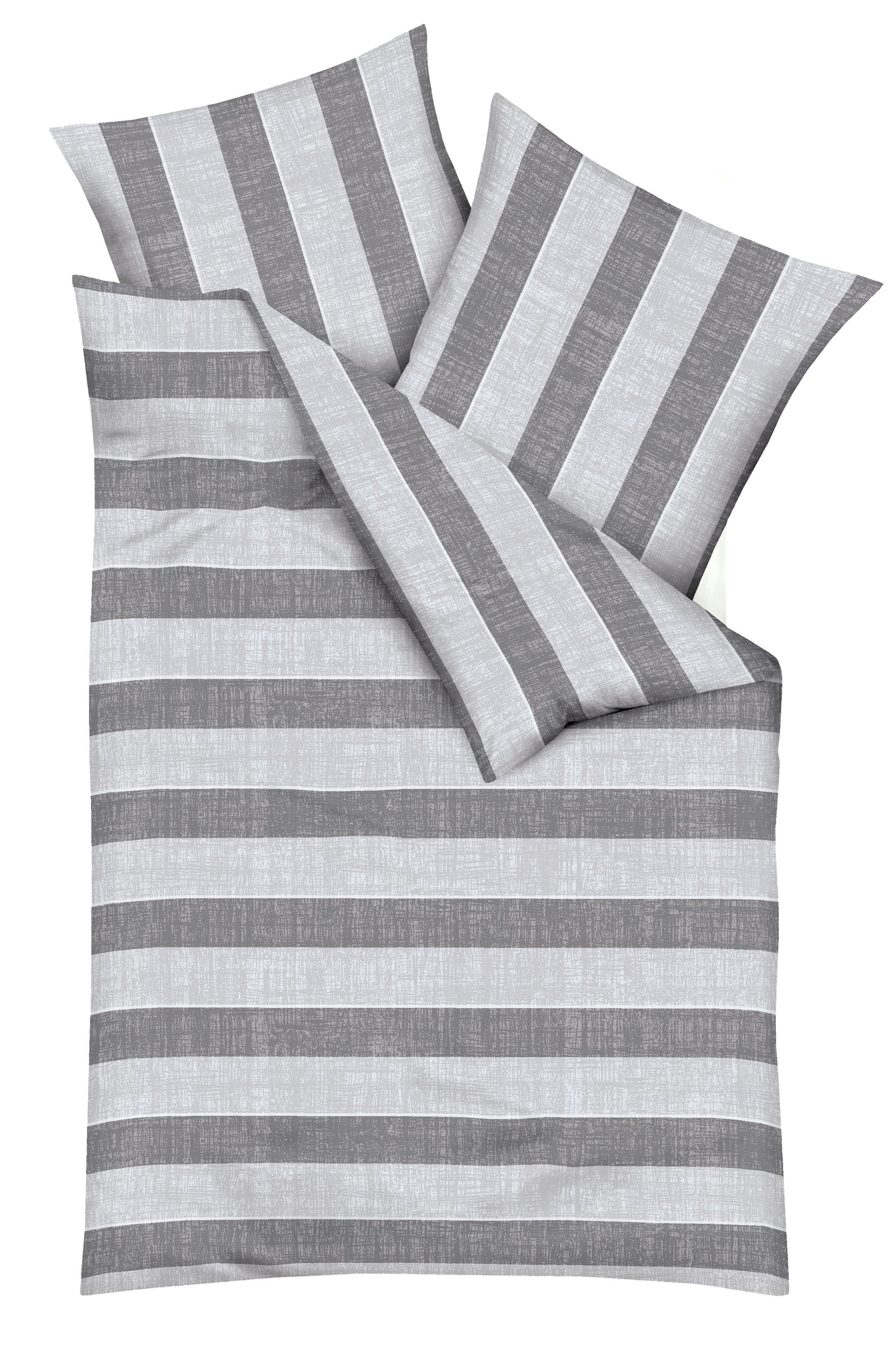 Kaeppel Bettwäsche College, Mako-Satin, 2 teilig, Mit breiten Streifen