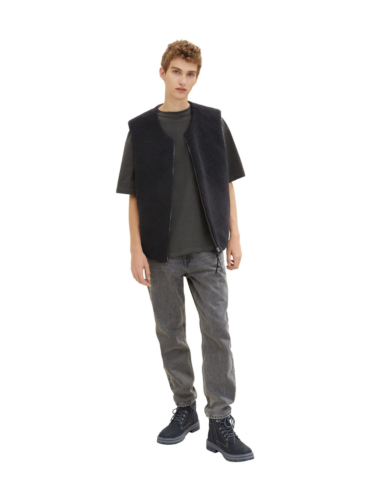 TOM TAILOR T-Shirt Basic OVERSIZED GARMENTDYE (1-tlg) oversized garmentdye t-shirt