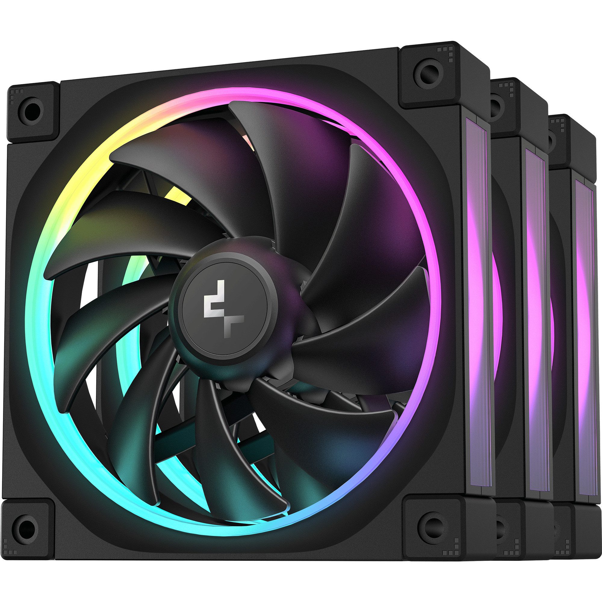 DeepCool Gehäuselüfter DeepCool FL12, Gehäuselüfter, (3er Pack)