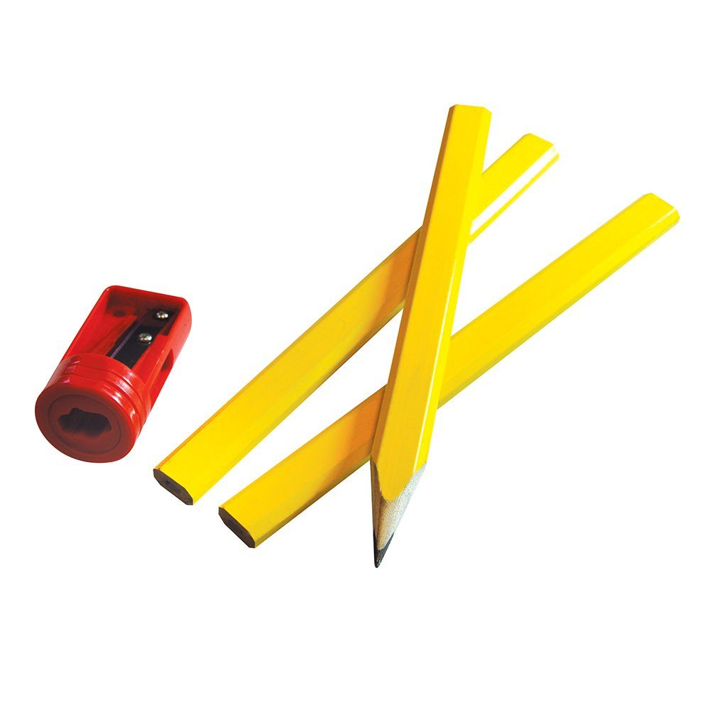 der kleine Handwerker Bleistift 12 mit Spitzer x Zimmermannsbleistifte
