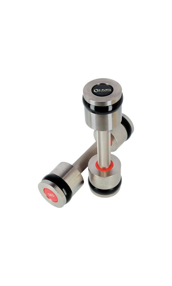 HMS Kurzhantel Fitness Premium HH05 verchromte 2x5kg