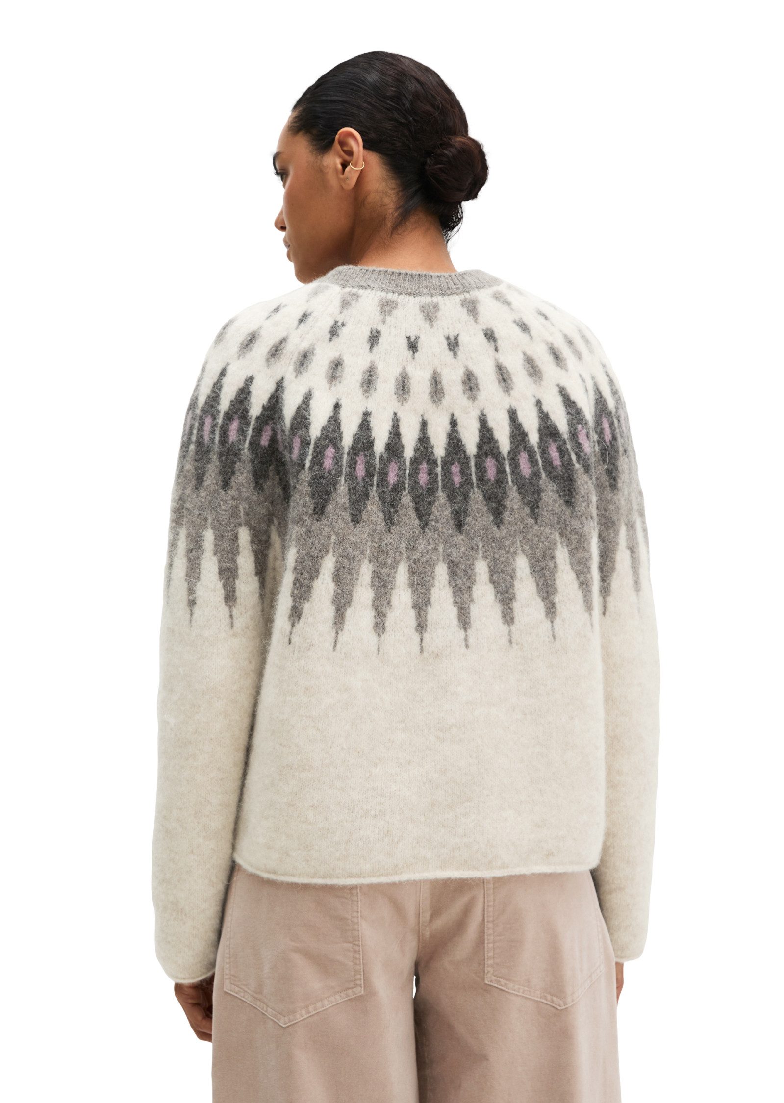 Marc O'Polo Strickpullover aus kuscheligem Wolle-Alpakawolle-Mix – Bild 3 von 5