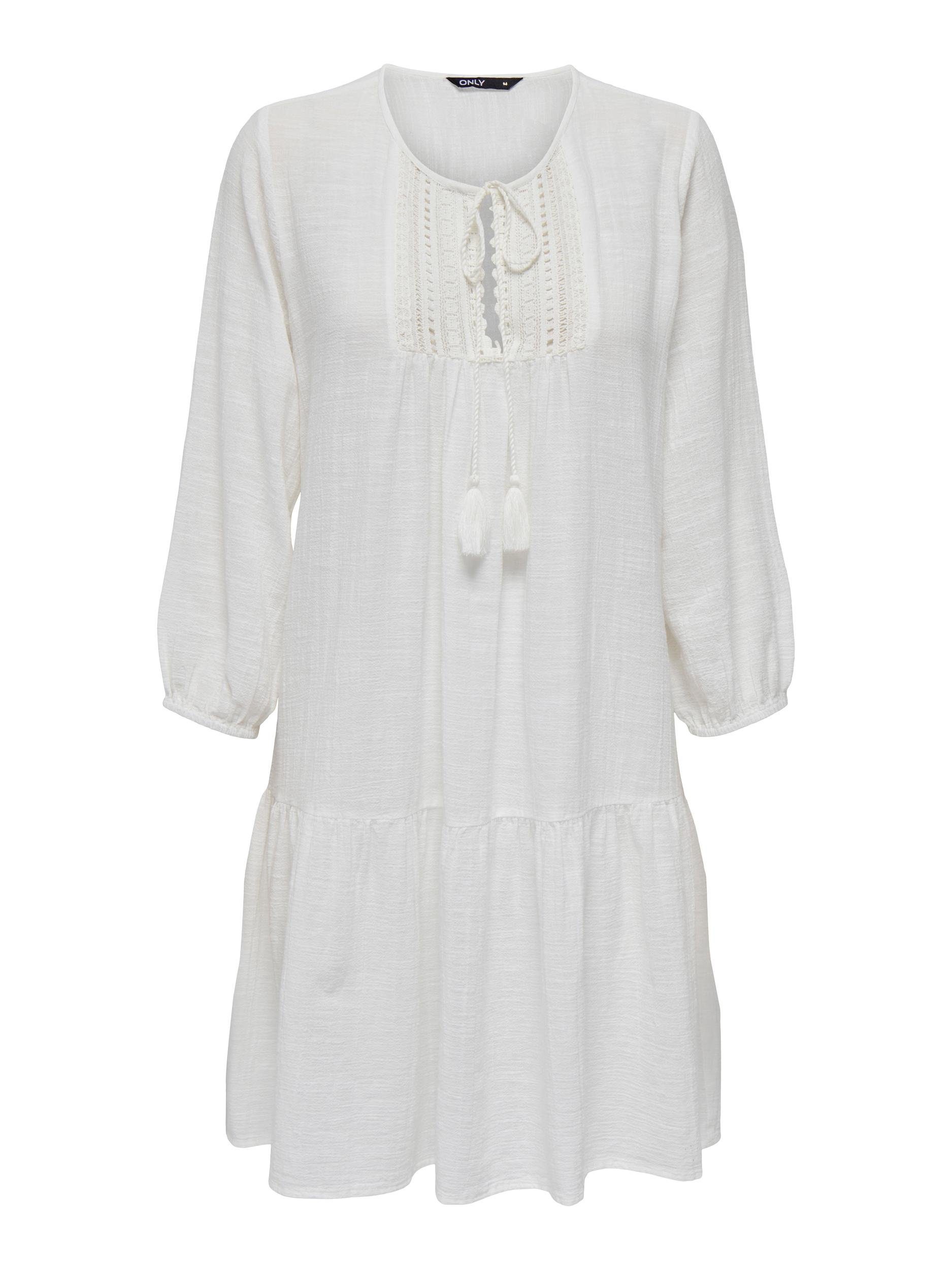 ONLY tunic dress ONLVINNIE LIFE 3/4 LACE TUNIC WVN NOOS can be worn as a mini dress or tunic blouse