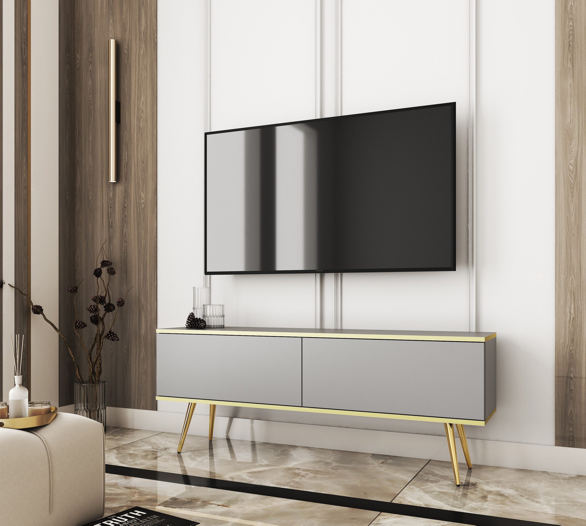 MOEBLO TV-Board DAYN NEW (Lowboard Fernsehtisch günstig online kaufen