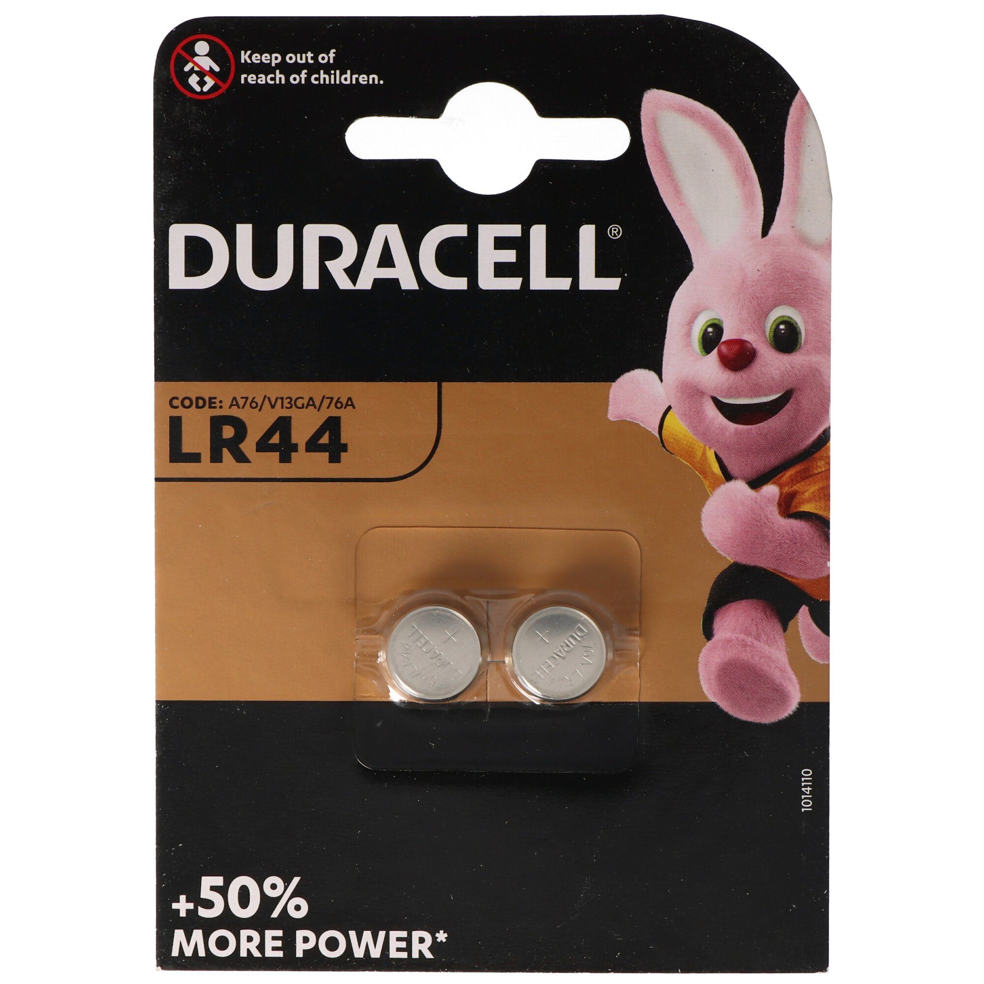 Duracell Duracell LR44, V13GA, GPA76, 82, LR1154, 357A, 2er Pack Knopfzelle, (1,5 V)