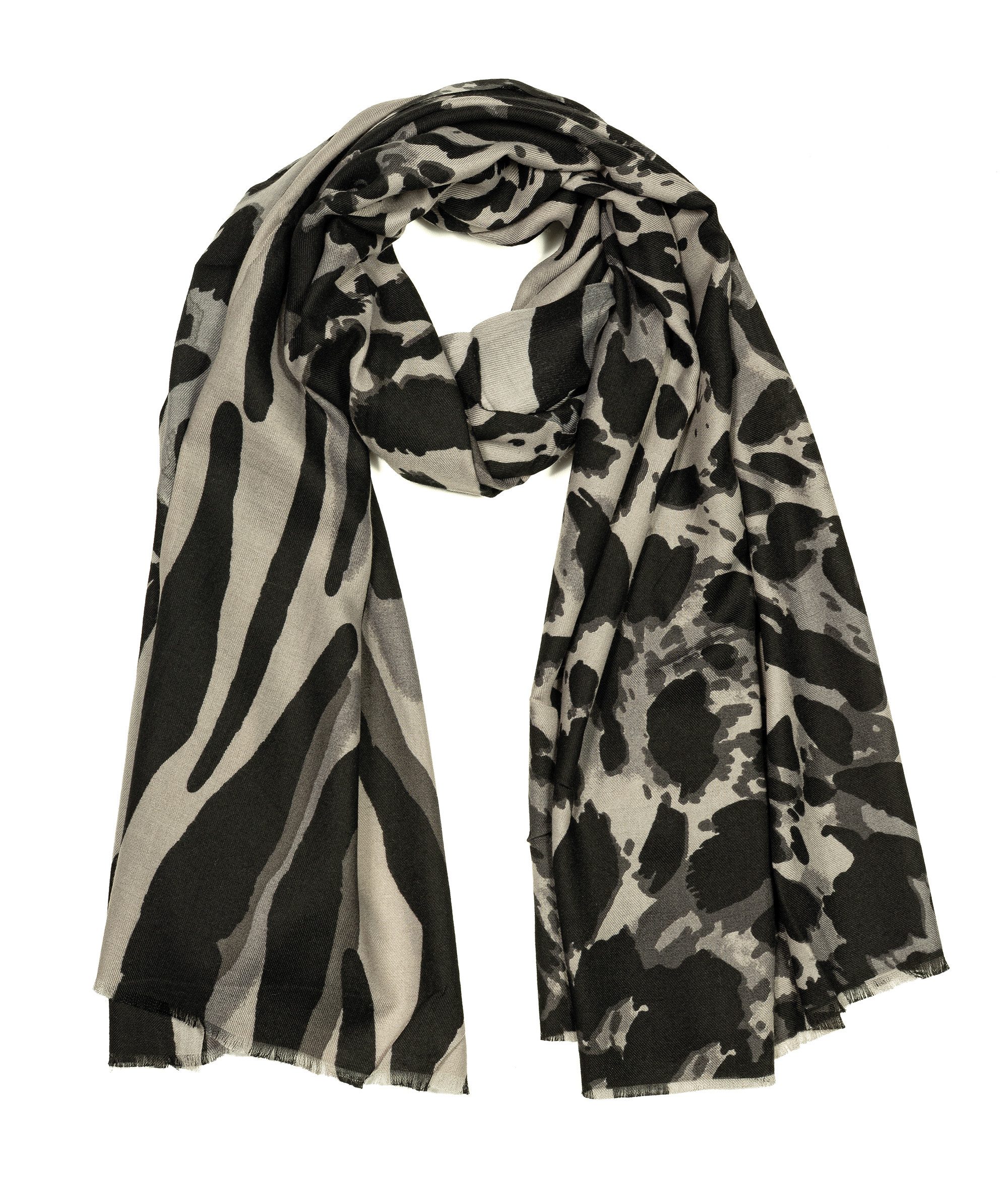 Cassandra Аксессуары Schal Winterschal "Animal", wunderbar weich, mit Animalprint, mit Wolle