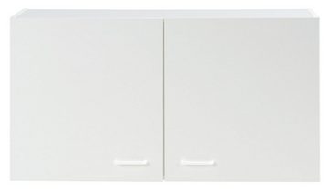 Hängeschrank TOP, B 100 cm weiß, Breite 100 cm, 2 Türen, mit 1 höhenverstellbarem Einlegeboden