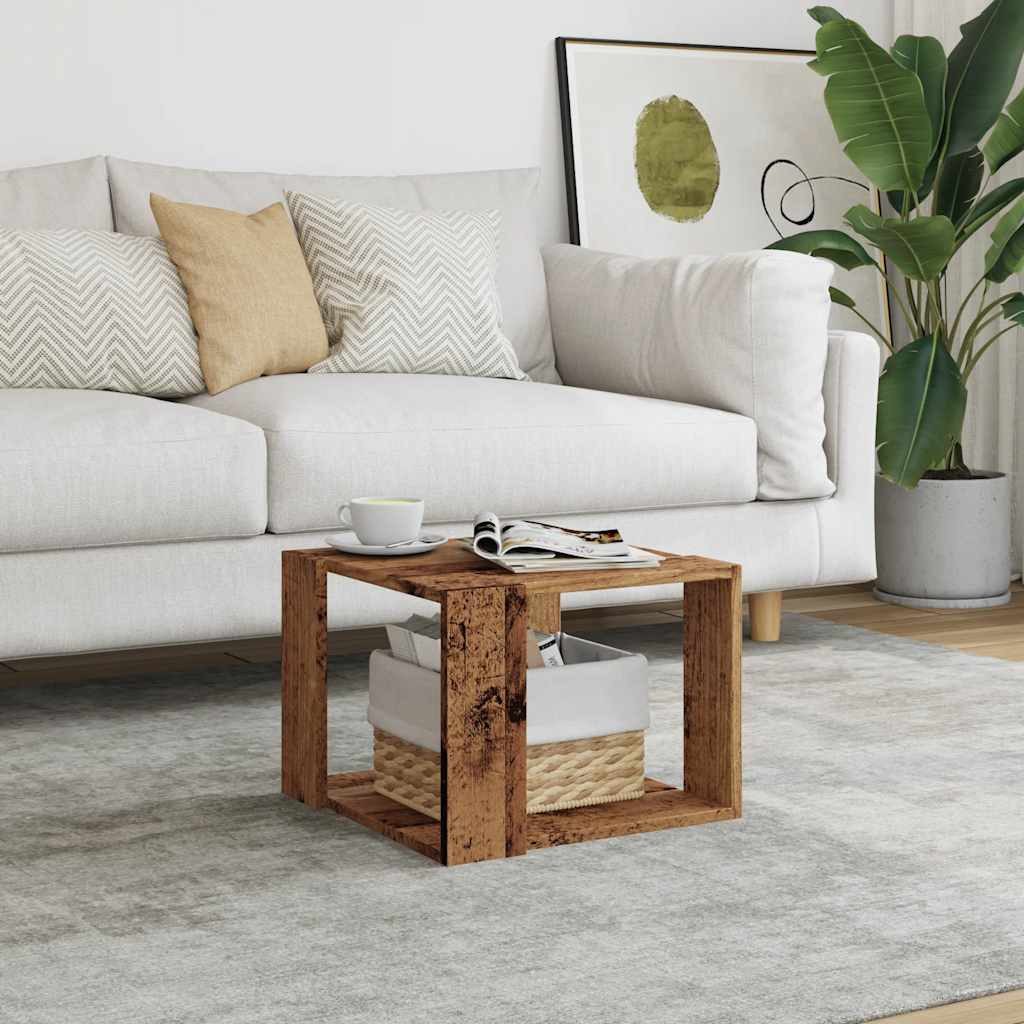 vidaXL Couchtisch Couchtisch Altholz-Optik 40x40x30 cm günstig online kaufen