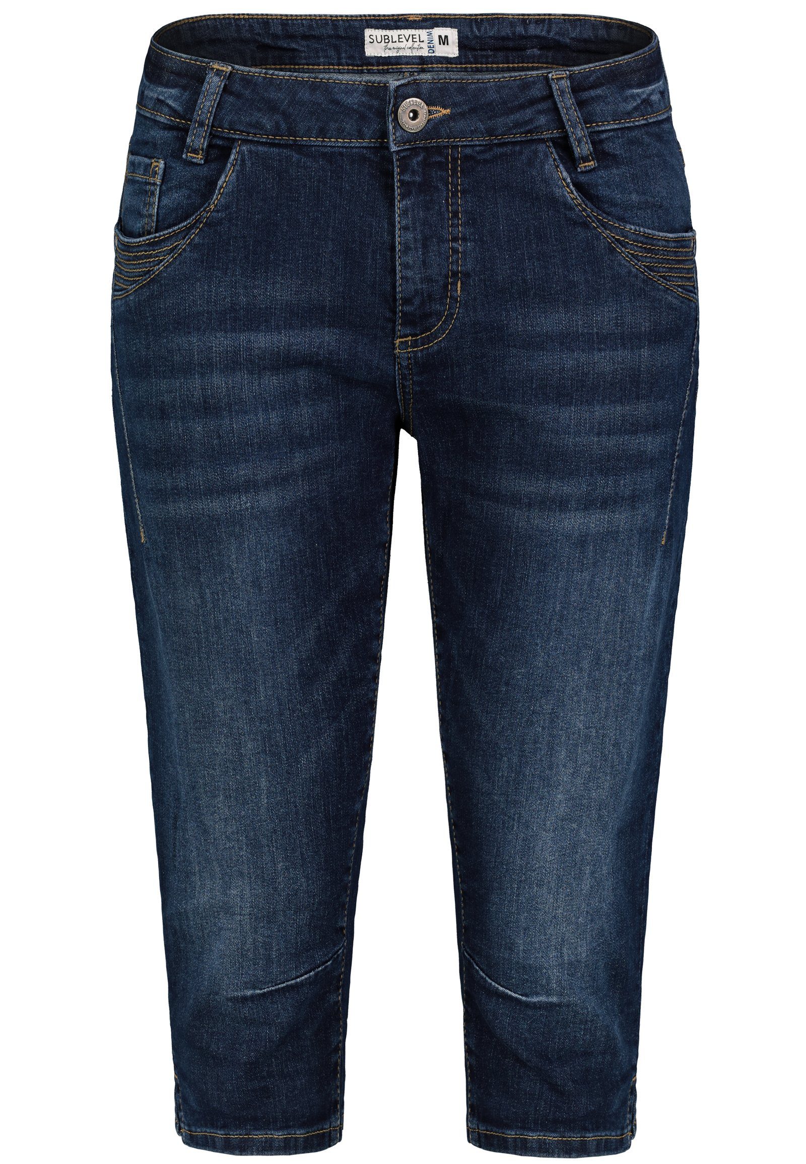 SUBLEVEL Bermudas Damen Capri Hose Jeans günstig online kaufen