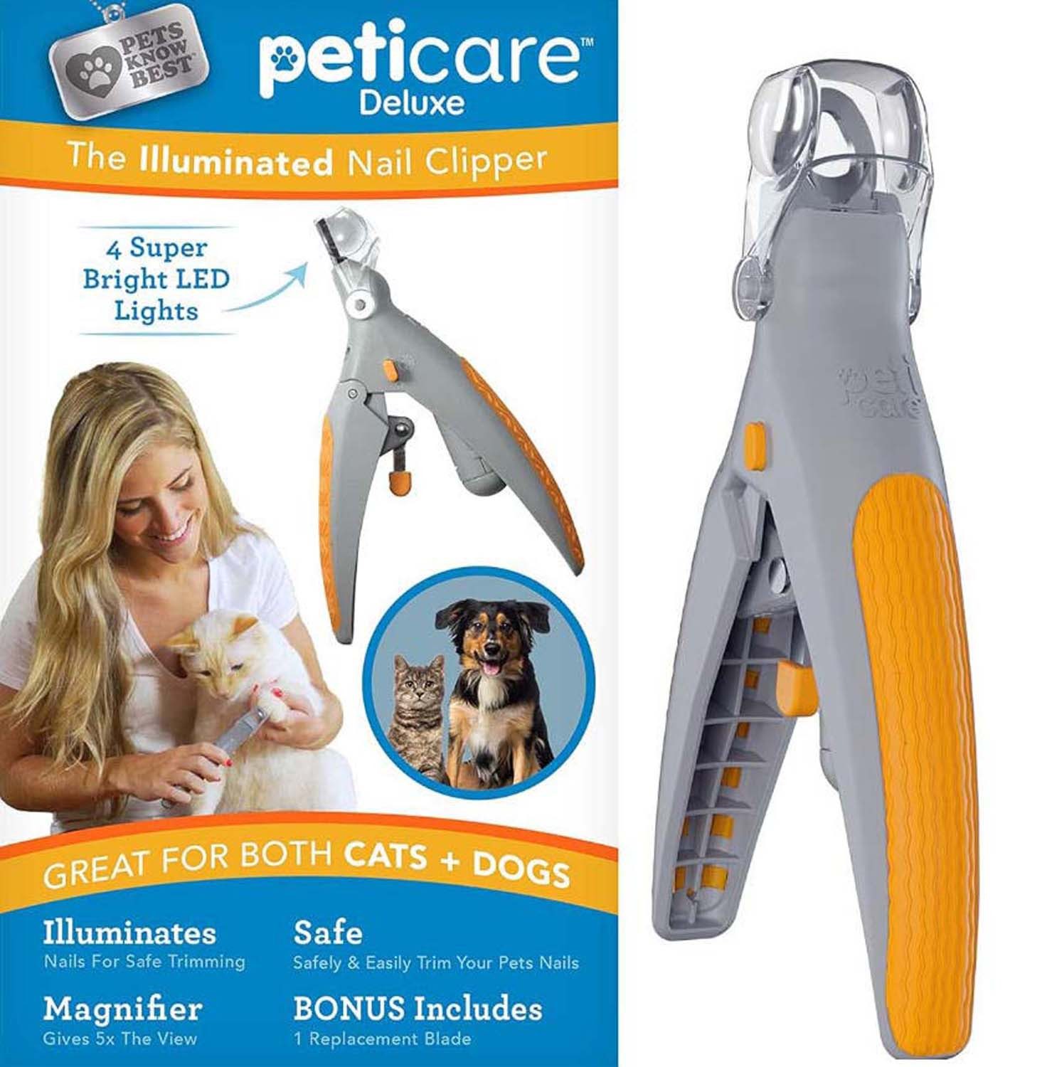 trends for living Krallenschneider Krallenscheren Polierprodukte mit LED-Beleuchtung für Katzen und Hunde, (1-tlg)